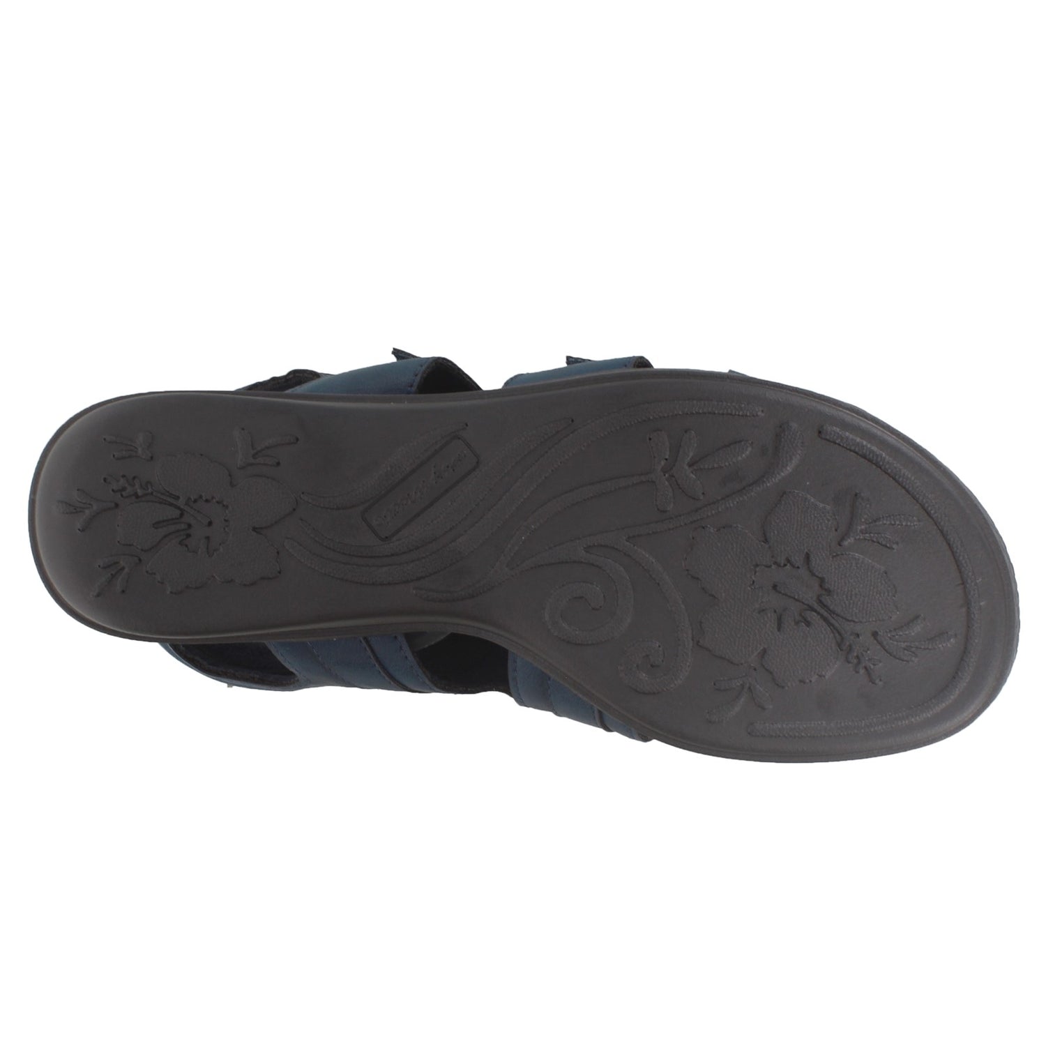 Peltz Shoes  Women's Easy Street Rae Sandal NAVY 30-1490