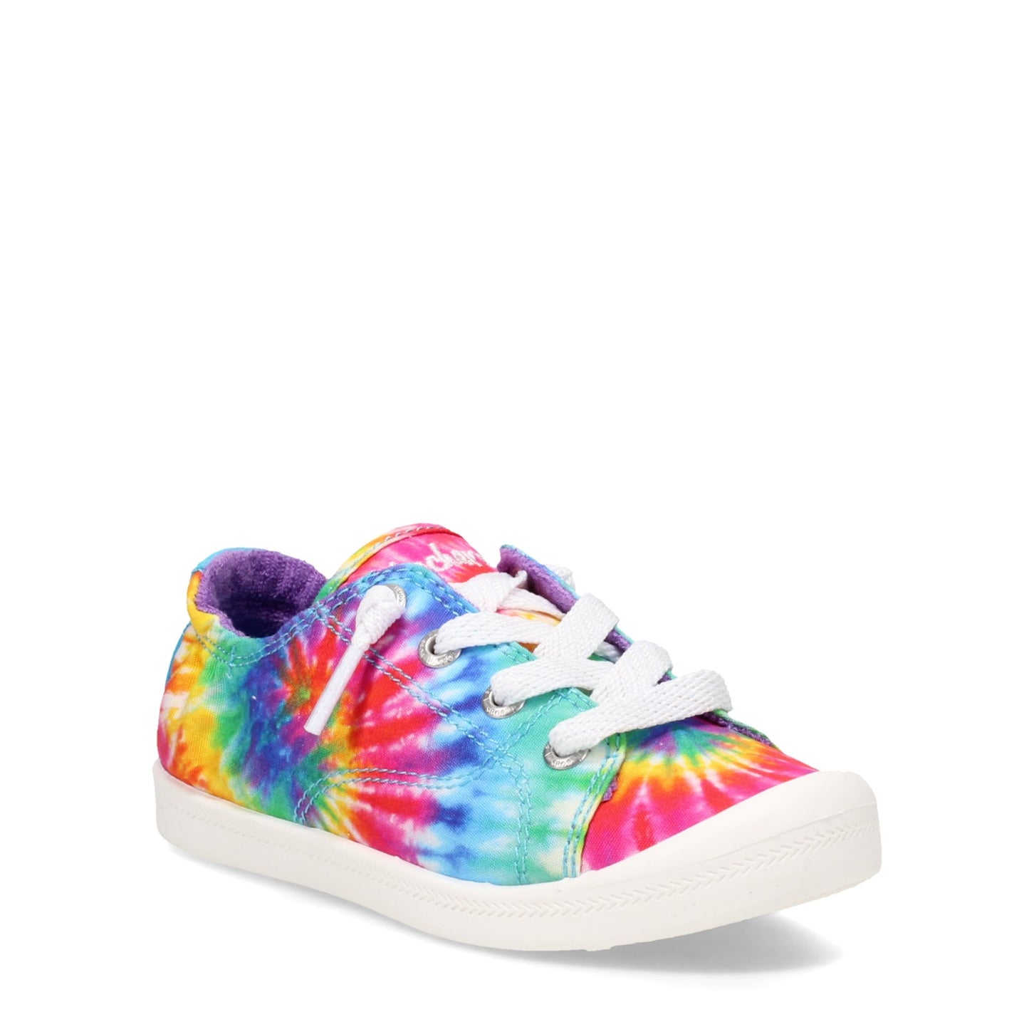 Peltz Shoes  Girl's Skechers BOBS: Beach Bingo - Groovy Days Sneaker - Little Kid TYE DYE MULTI 300051L-MLT