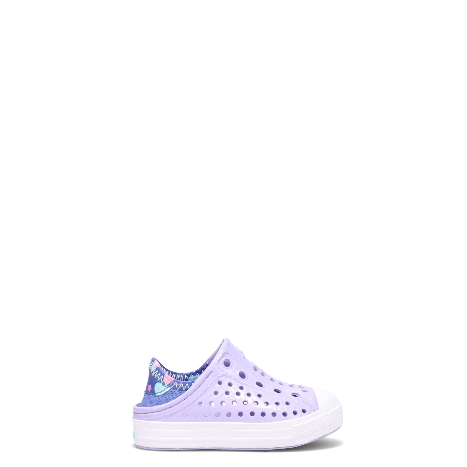 Peltz Shoes  Girl's Skechers Guzman Steps - Sandcastle Dreams Slip-On - Toddler Lavender 302063N-LAV