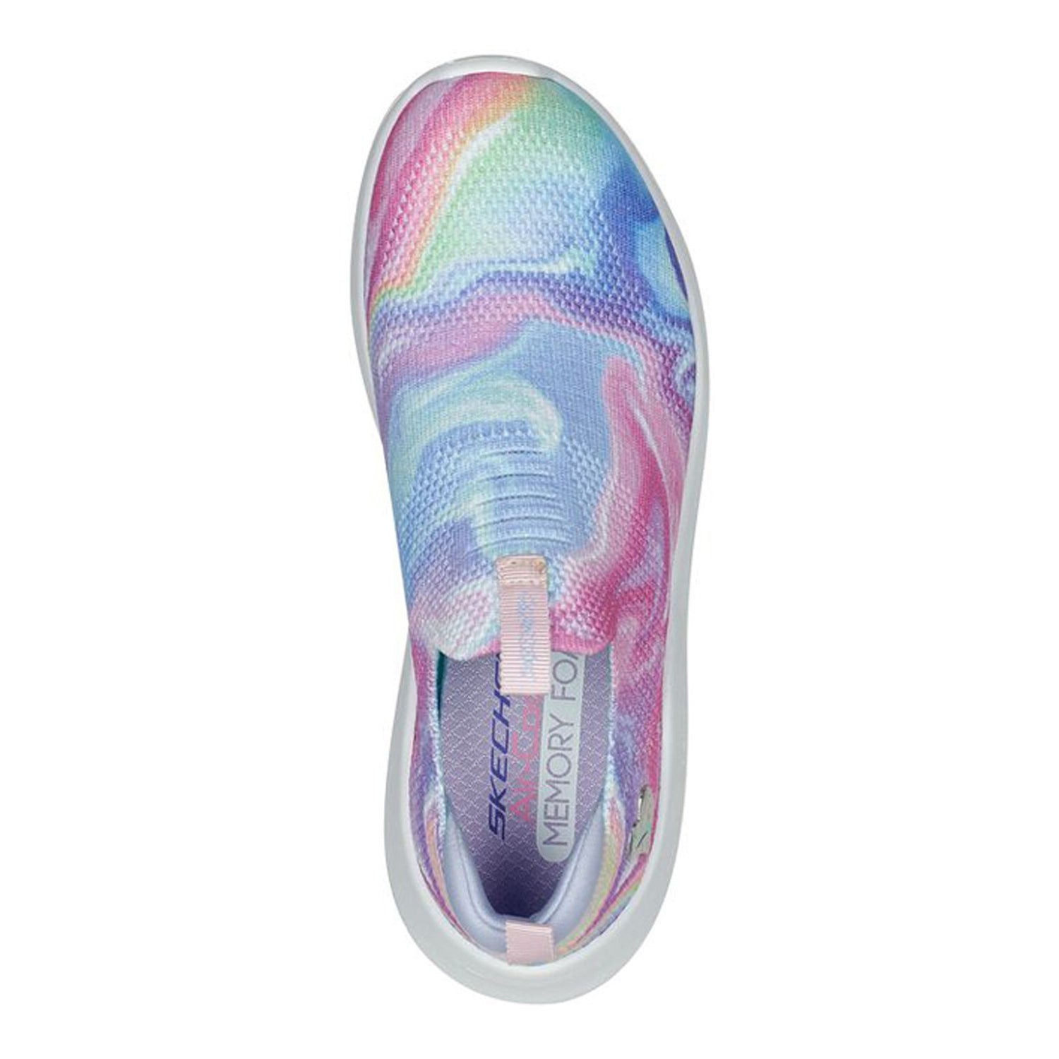 Peltz Shoes  Girl's Skechers Ultra Flex 2.0 - Swirlology Sneaker - Little Kid LAVENDER 302281L-LVMT