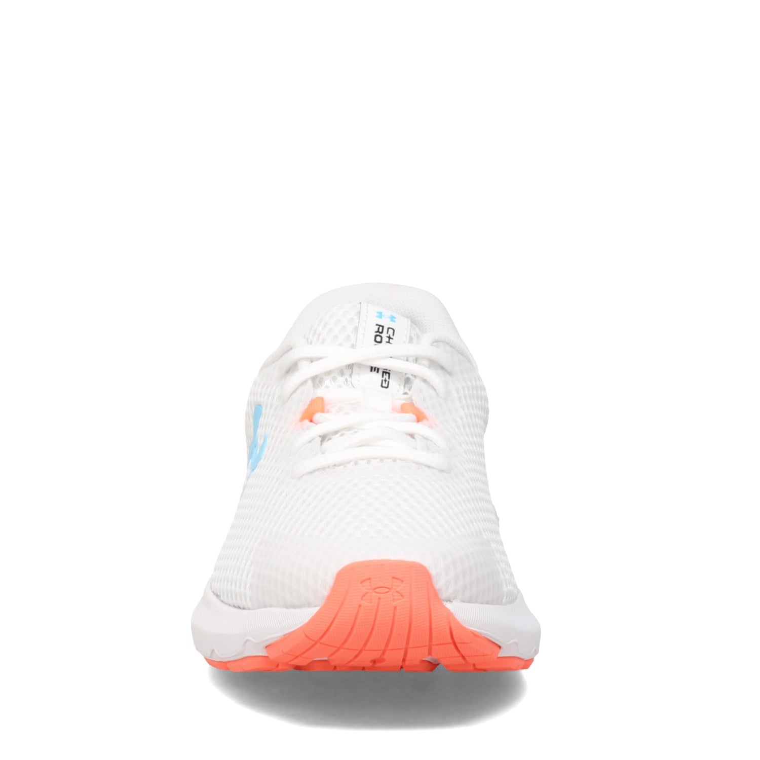 Peltz Shoes  Women's Under Armour Charged Rogue 3 Running Shoe WHITE BLUE 3024888-101
