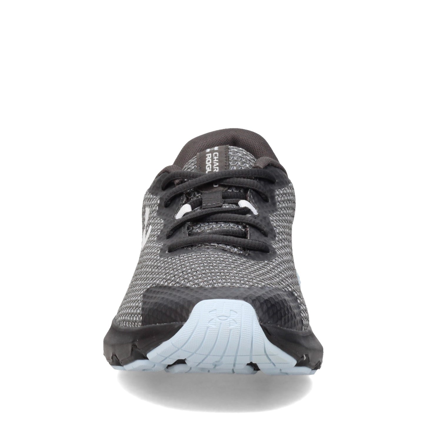 Peltz Shoes  Women's Under Armour Charged Rogue 3 Running Shoe GREY BLUE 3024888-105
