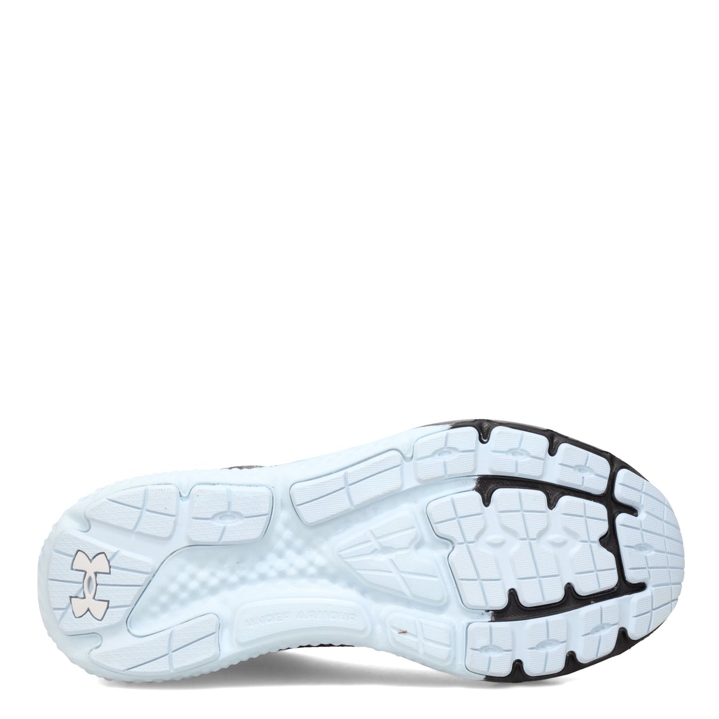 Peltz Shoes  Women's Under Armour Charged Rogue 3 Running Shoe GREY BLUE 3024888-105