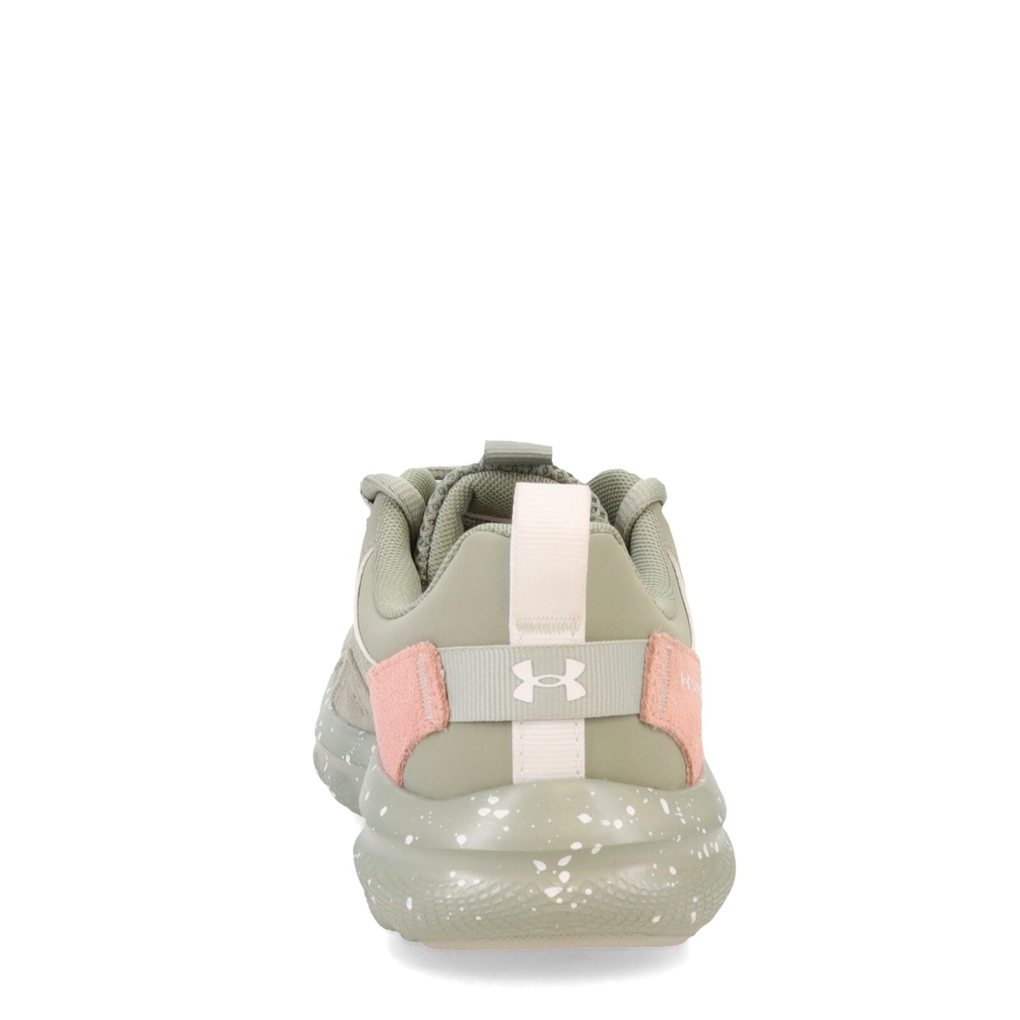 Peltz Shoes  Women's Under Armour Charged Verssert Running Shoe Grove Green/Pink Fizz/White 3025751-301