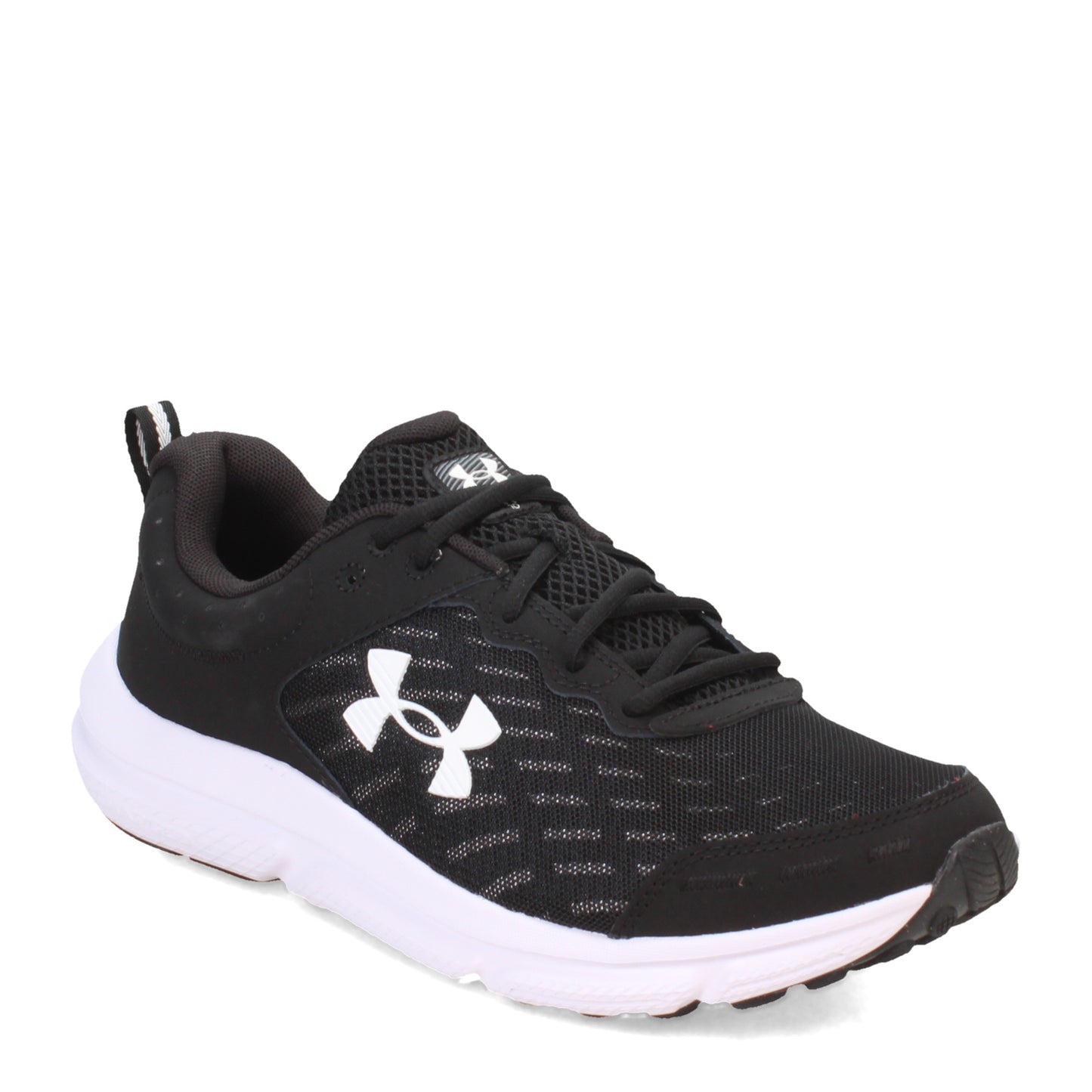 Peltz Shoes  Men's Under Armour Charged Assert 10 Running Shoe - Extra Wide Width BLACK BLACK WHITE 3026176-001