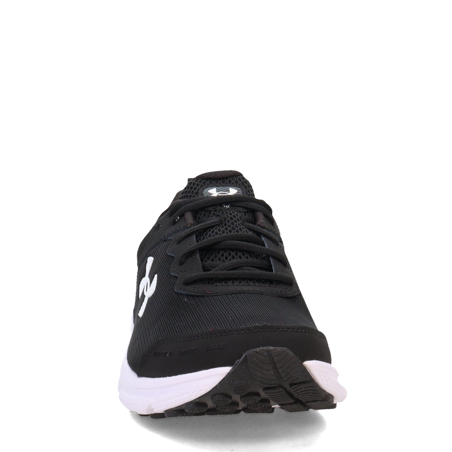 Peltz Shoes  Men's Under Armour Charged Assert 10 Running Shoe - Extra Wide Width BLACK BLACK WHITE 3026176-001