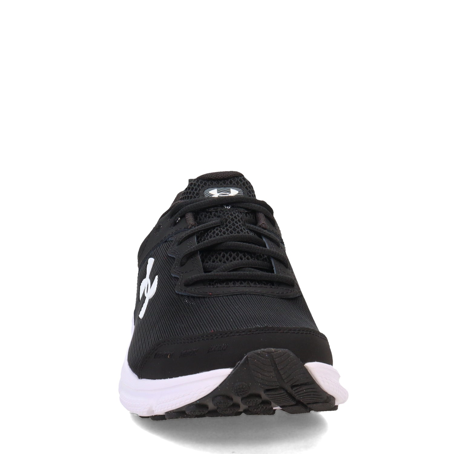 Peltz Shoes  Men's Under Armour Charged Assert 10 Running Shoe - Extra Wide Width BLACK BLACK WHITE 3026176-001