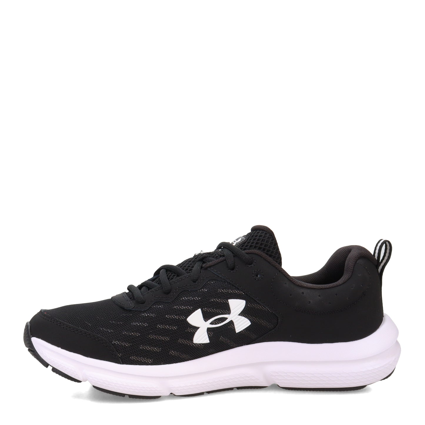 Peltz Shoes  Men's Under Armour Charged Assert 10 Running Shoe - Extra Wide Width BLACK BLACK WHITE 3026176-001