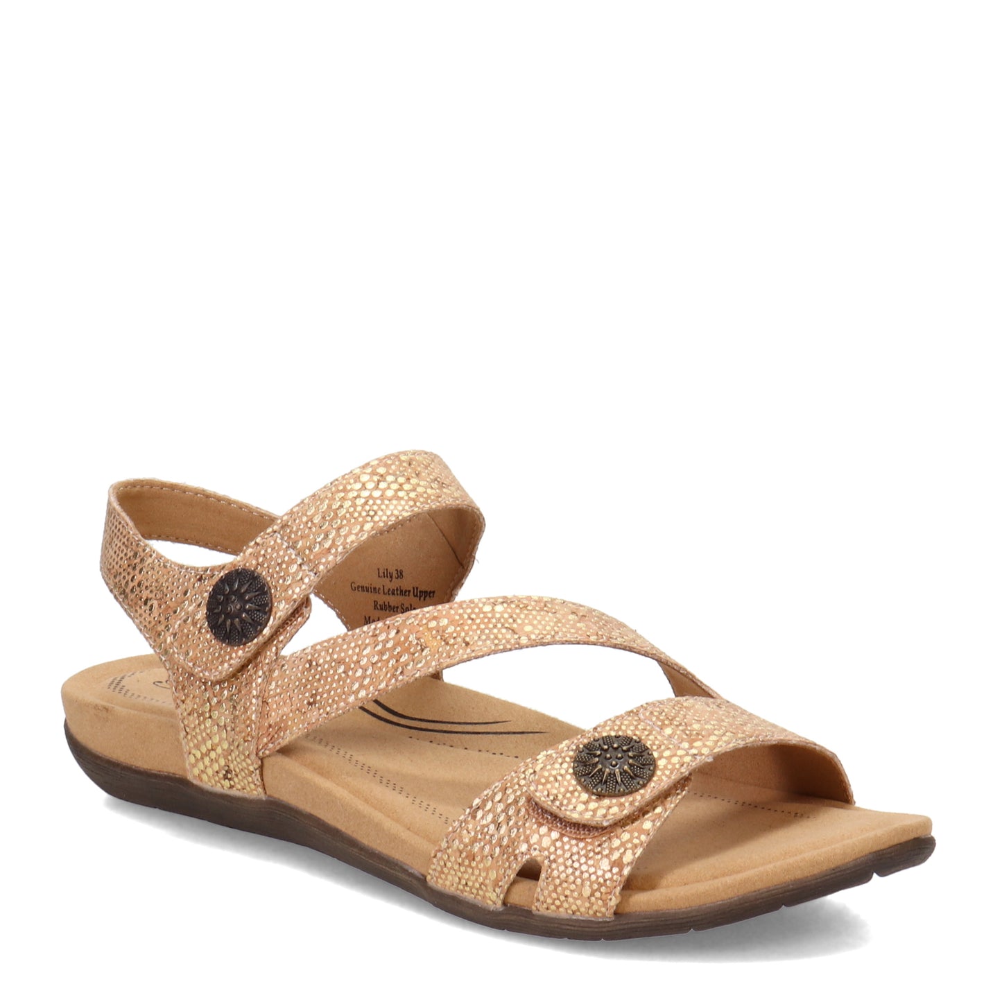 Peltz Shoes  Women's Biza Lily Sandal CORK GOLD 3026227