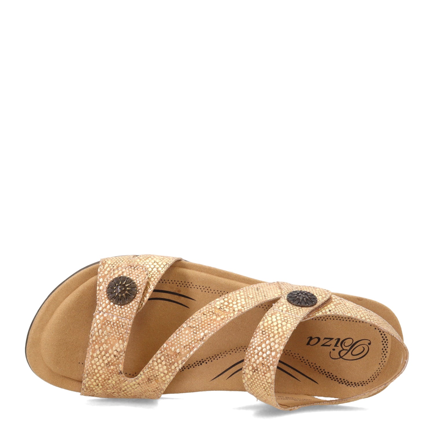 Peltz Shoes  Women's Biza Lily Sandal CORK GOLD 3026227