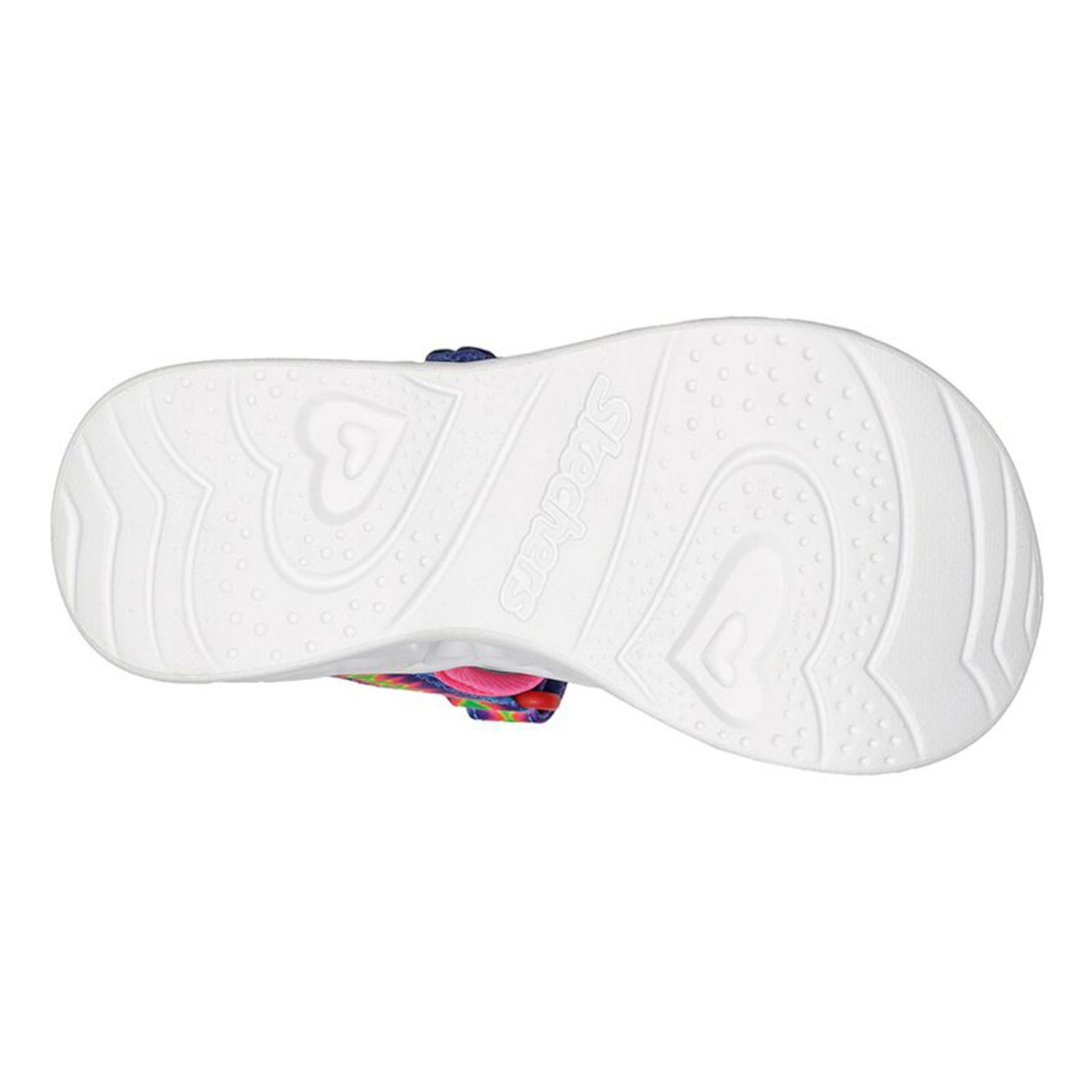 Peltz Shoes  Girl's Skechers Heart Lights - Miss Vibrant Sandal - Little Kid MULTI FABRIC 302675L-MLT