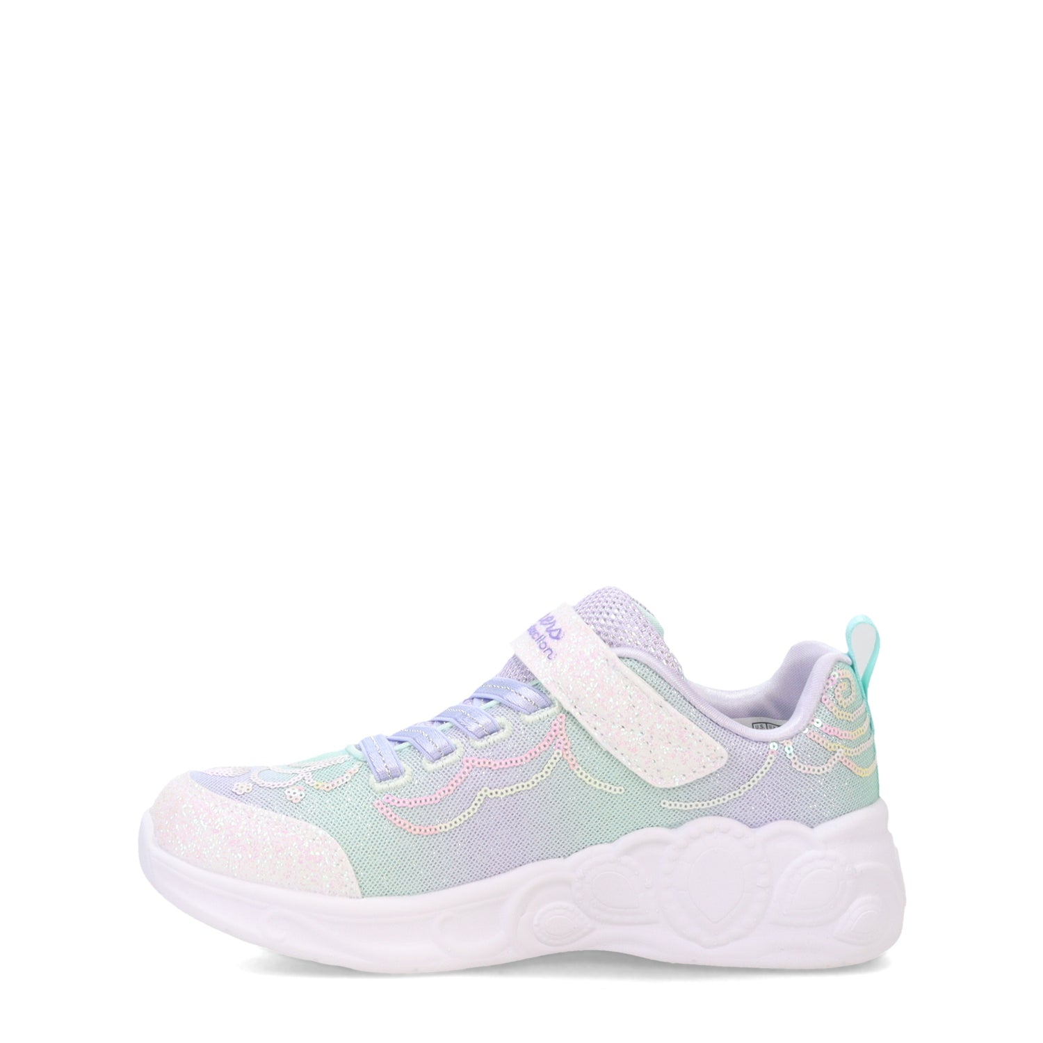 Peltz Shoes  Girl's Skechers Princess Wishes Sneaker – Little Kid Lavender Multi 302686L-LVMT