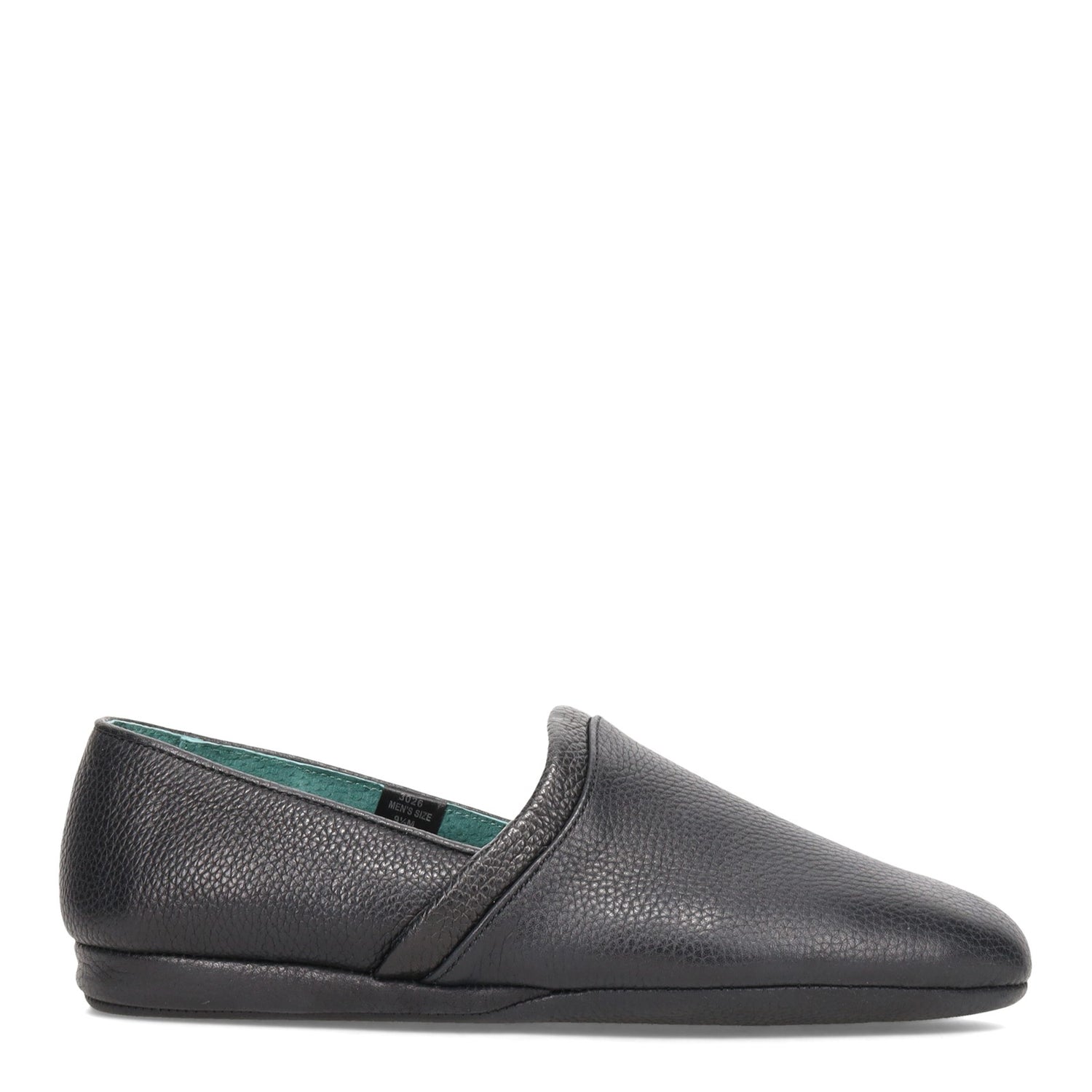 Peltz Shoes  Men's L.B. Evans Aristocrat Opera Slipper BLACK 3026