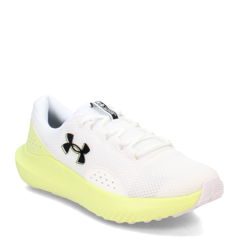 Women's Under Armour Charged Surge 4 Running Shoe WHITE/SONIC YELLOW/BLACK 3027007-102
