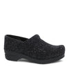 Peltz Shoes  Women's Dansko Professional Clog Black Glitter 306-100202