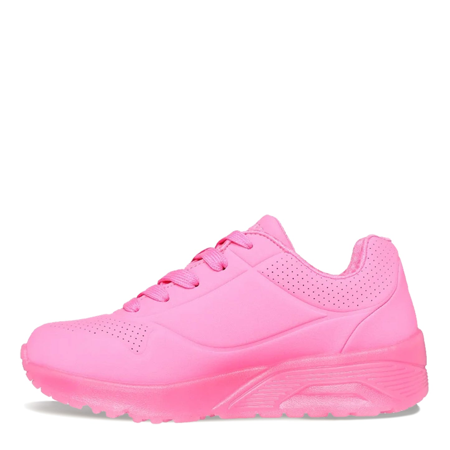 Peltz Shoes  Girl's Skechers Street Uno Ice Sneaker - Little Kid Neon Pink 310449L-NPNK