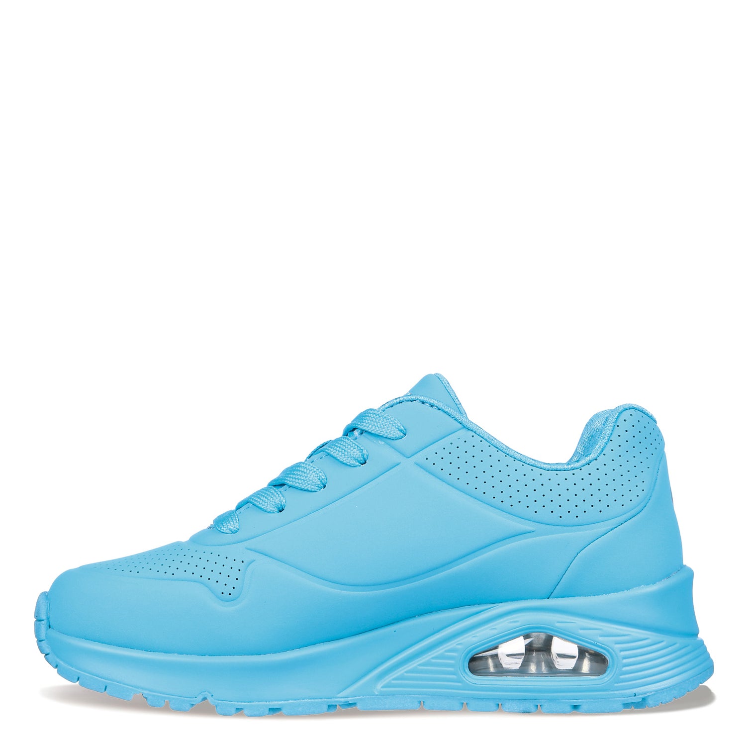 Peltz Shoes  Girl's Skechers Street Uno Gen1 - Neon Glow Sneaker - Little Kid AQUA 310525L-AQUA