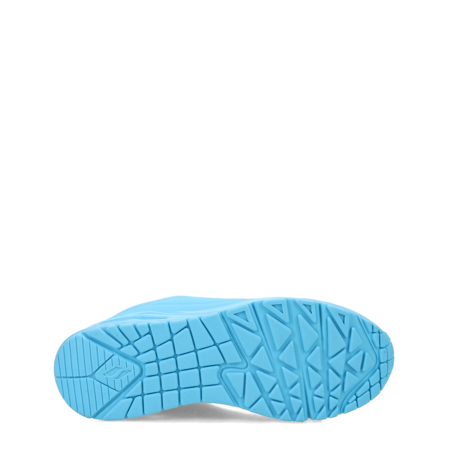 Peltz Shoes  Girl's Skechers Street Uno Gen1 - Neon Glow Sneaker - Little Kid AQUA 310525L-AQUA
