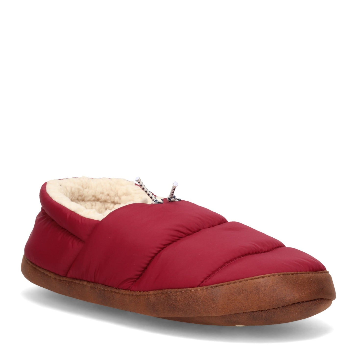 Peltz Shoes  Women's Dearfoams Cedar Nylon Sleeping Bag Closed Back Slipper CABERNET 31071-10604