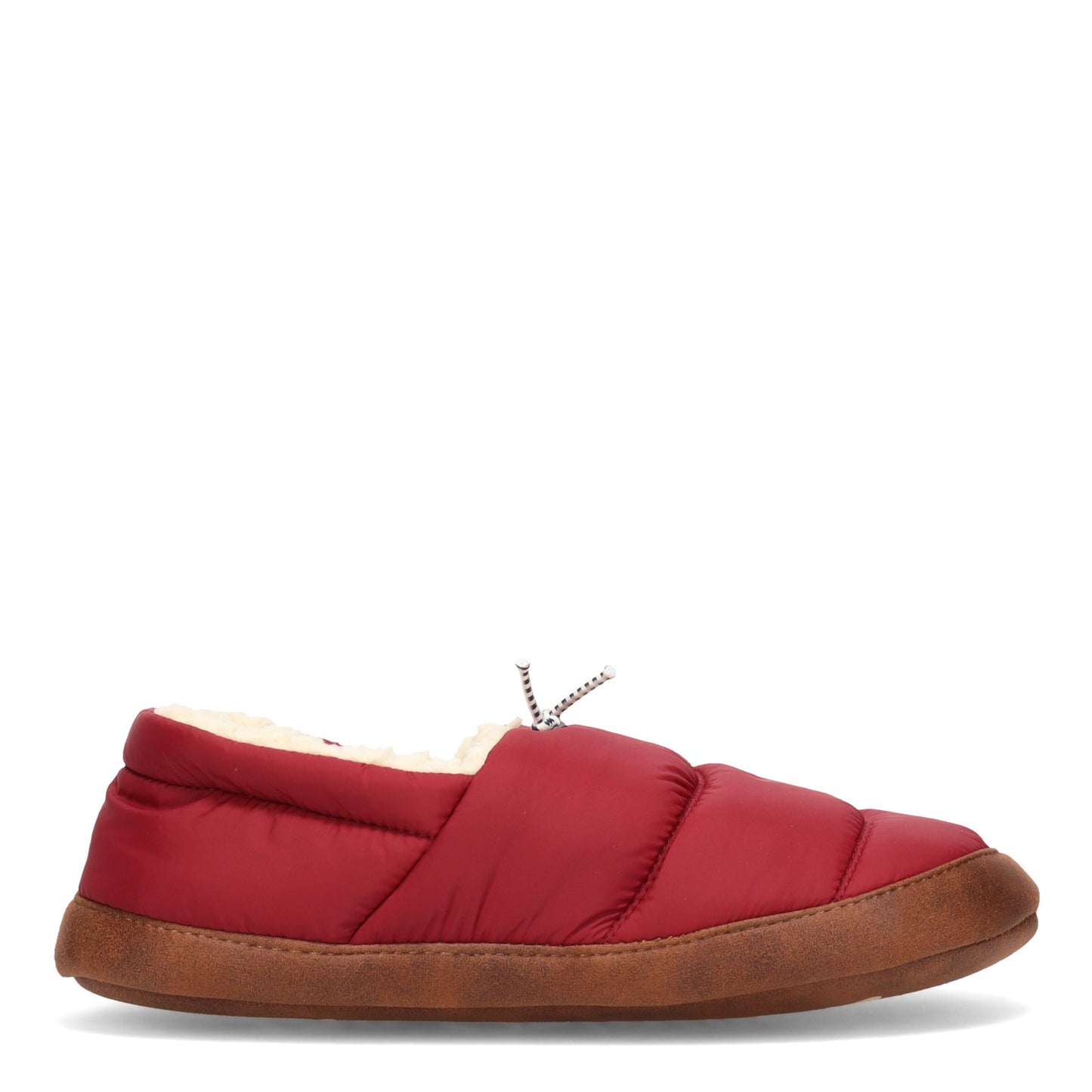 Peltz Shoes  Women's Dearfoams Cedar Nylon Sleeping Bag Closed Back Slipper CABERNET 31071-10604
