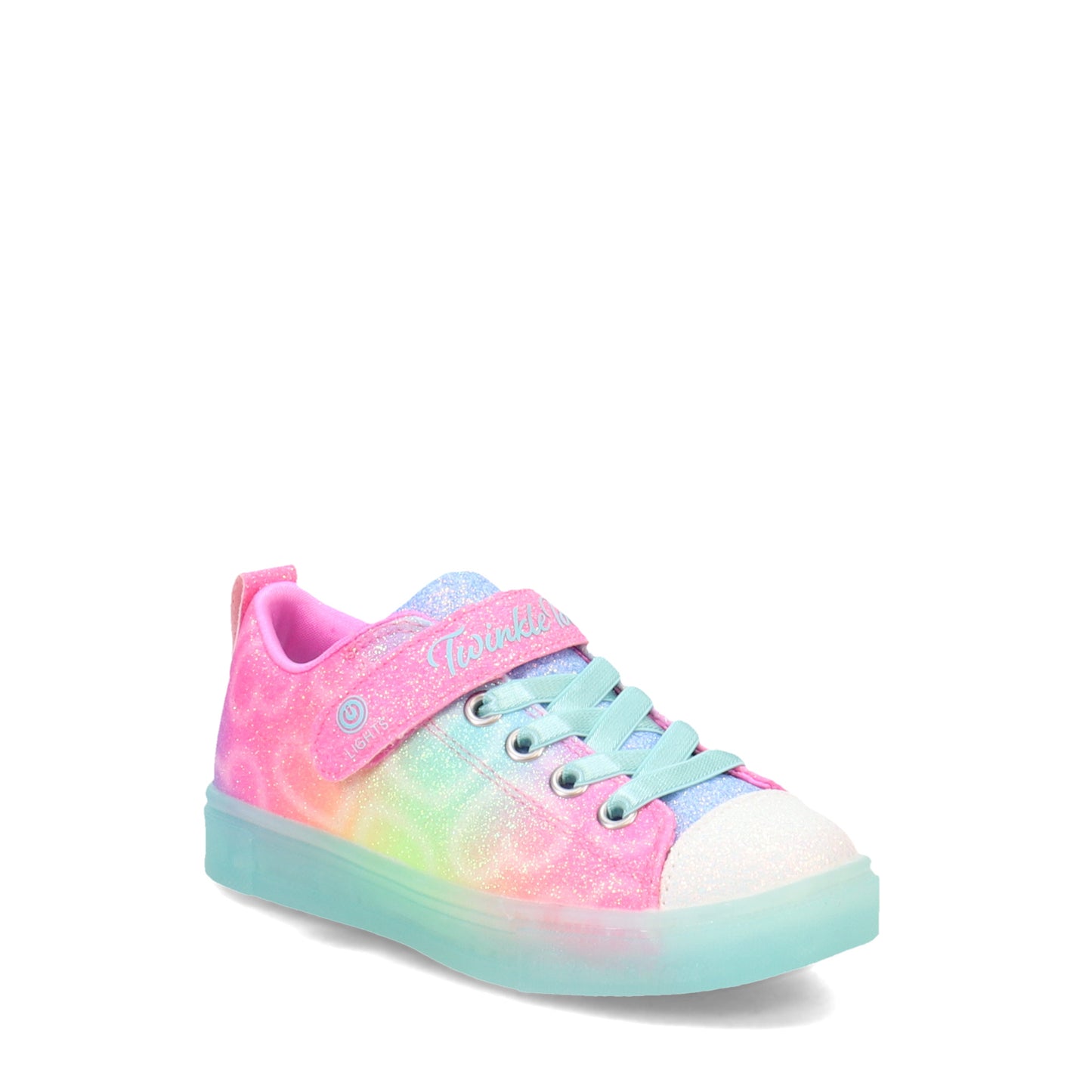 Peltz Shoes  Girl's Skechers Twinkle Sparks Ice - Dreamsicle Sneaker - Little Kid MULTI FABRIC 314782L-MLT