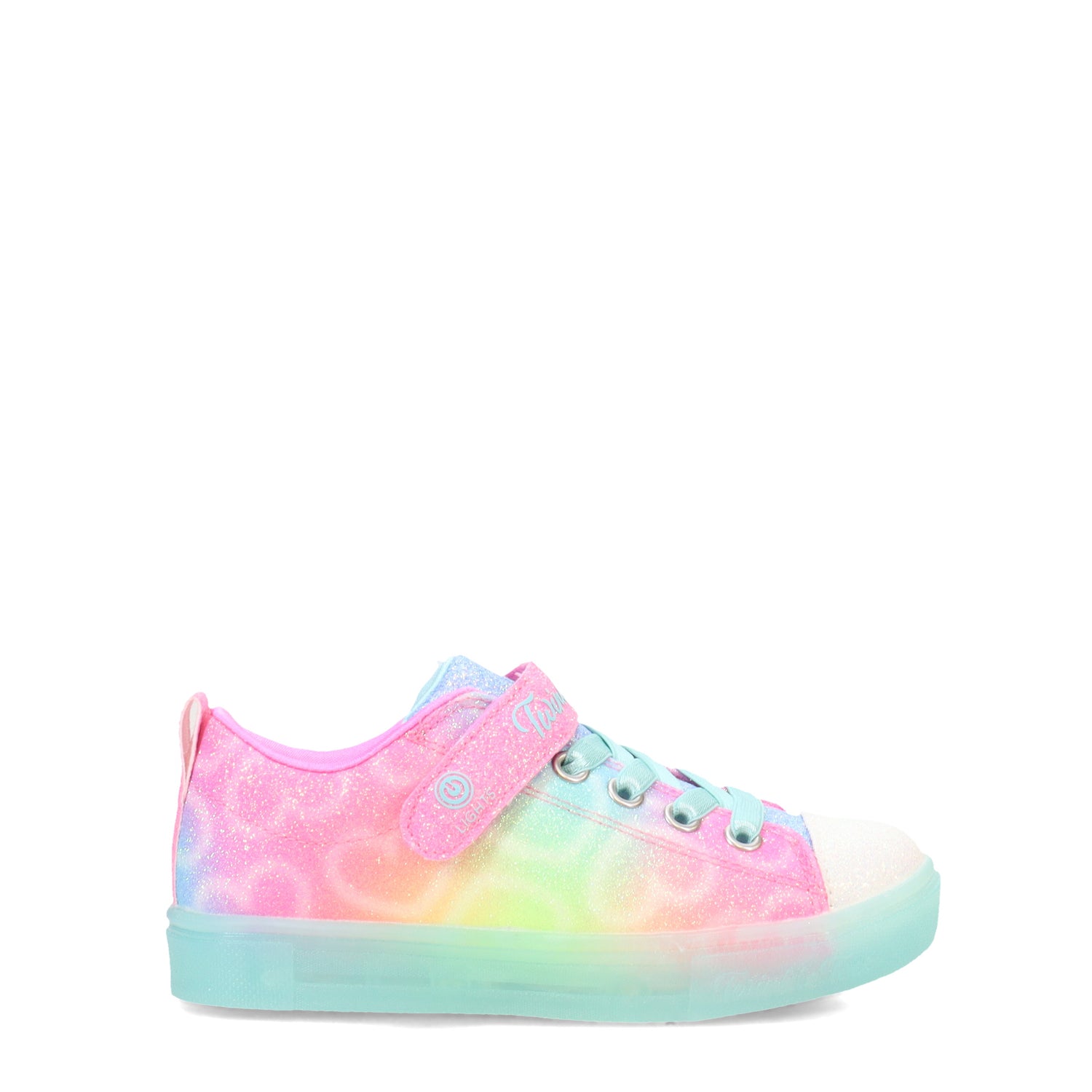 Peltz Shoes  Girl's Skechers Twinkle Sparks Ice - Dreamsicle Sneaker - Little Kid MULTI FABRIC 314782L-MLT