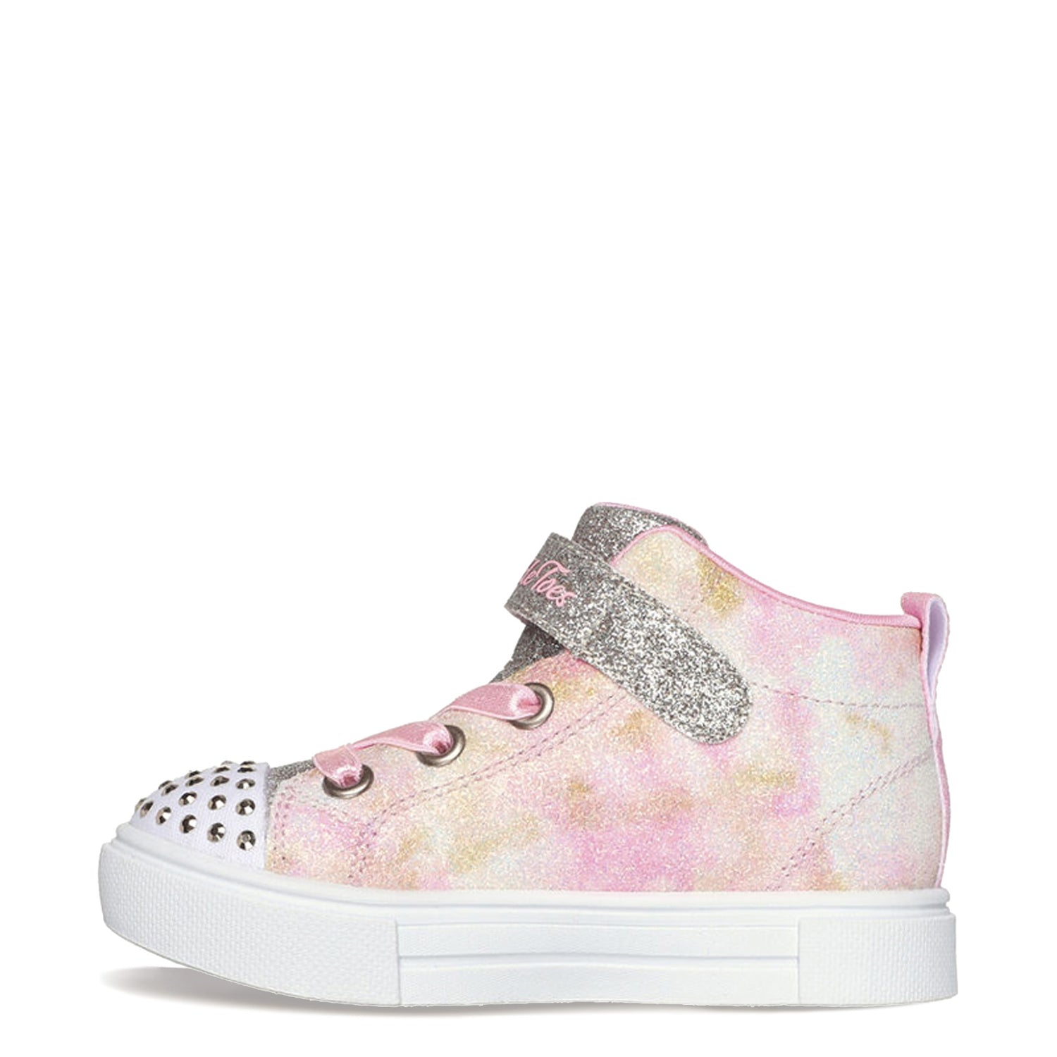 Peltz Shoes  Girl's Skechers Twinkle Toes: Twinkle Sparks - Ombre Dazzle Sneaker - Toddler Ombre Gold Multi 314804N-GDMT
