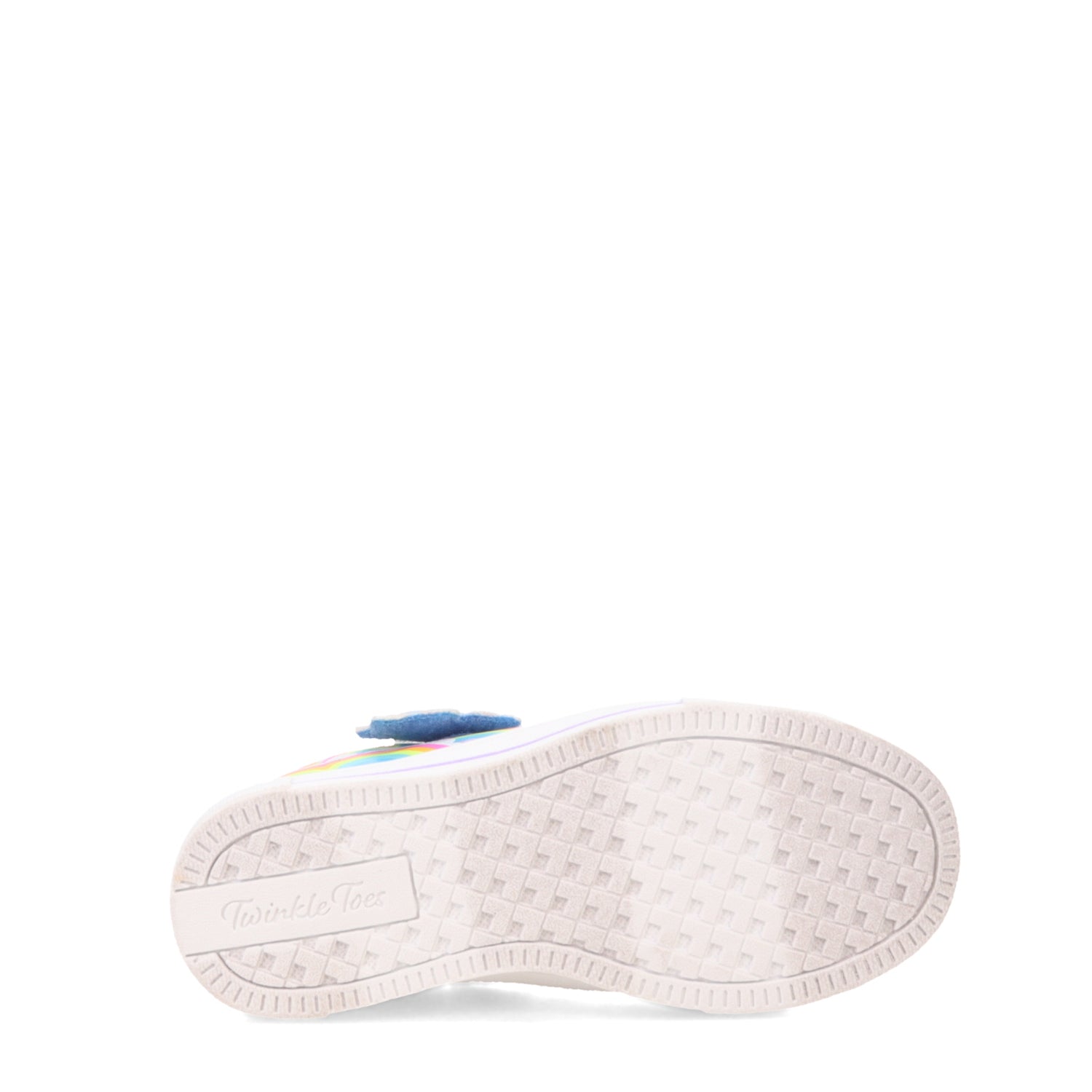 Peltz Shoes  Girl's Skechers Twinkle Toes: Twinkle Sparks - Jumpin' Clouds Sneaker - Toddler Blue Unicorn 314809N-BLMT