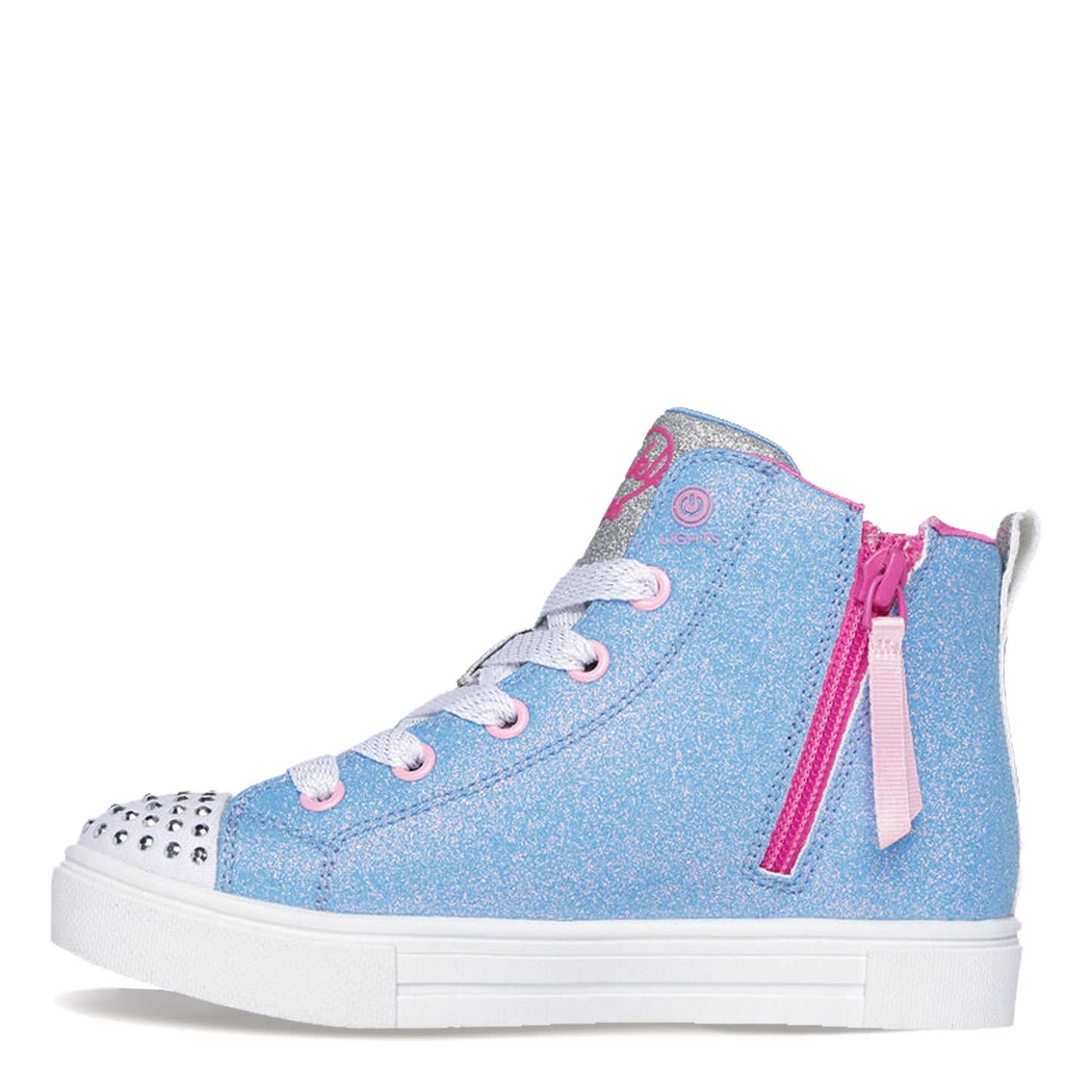 Peltz Shoes  Girl's Skechers Twinkle Toes: Twinkle Sparks - Heart Pop Sneaker - Little Kid Multi 314815L-MLT