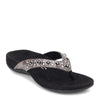 Peltz Shoes  Women's Vionic Floriana Thong GRAY SNAKE 340FLORIANA GRY