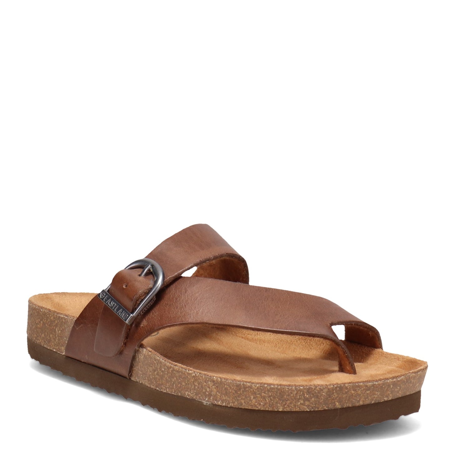 Peltz Shoes  Women's Eastland Shauna Sandal NATURAL 3402-08
