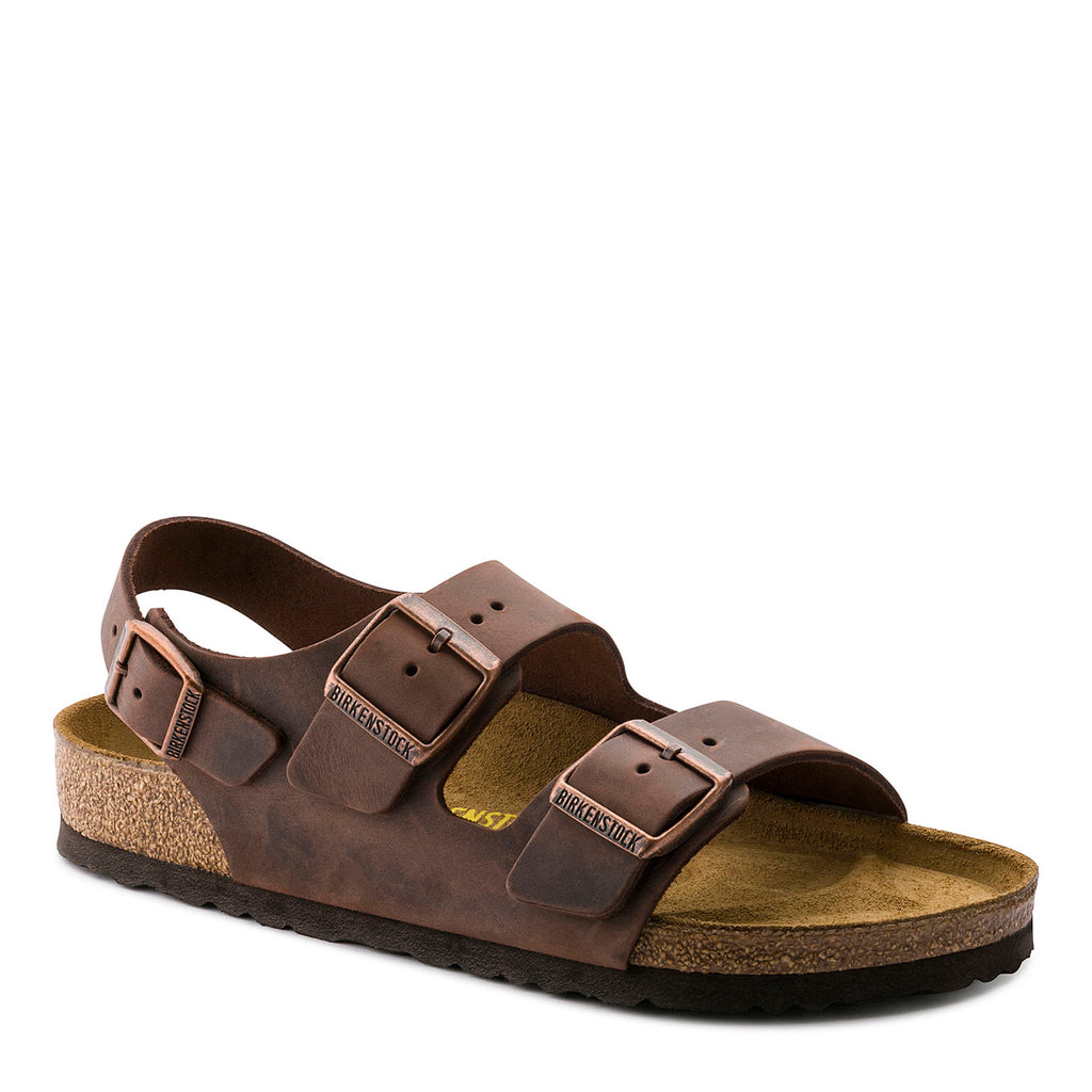 Men's Birkenstock Milano Sandal - Regular Fit BROWN 34871R
