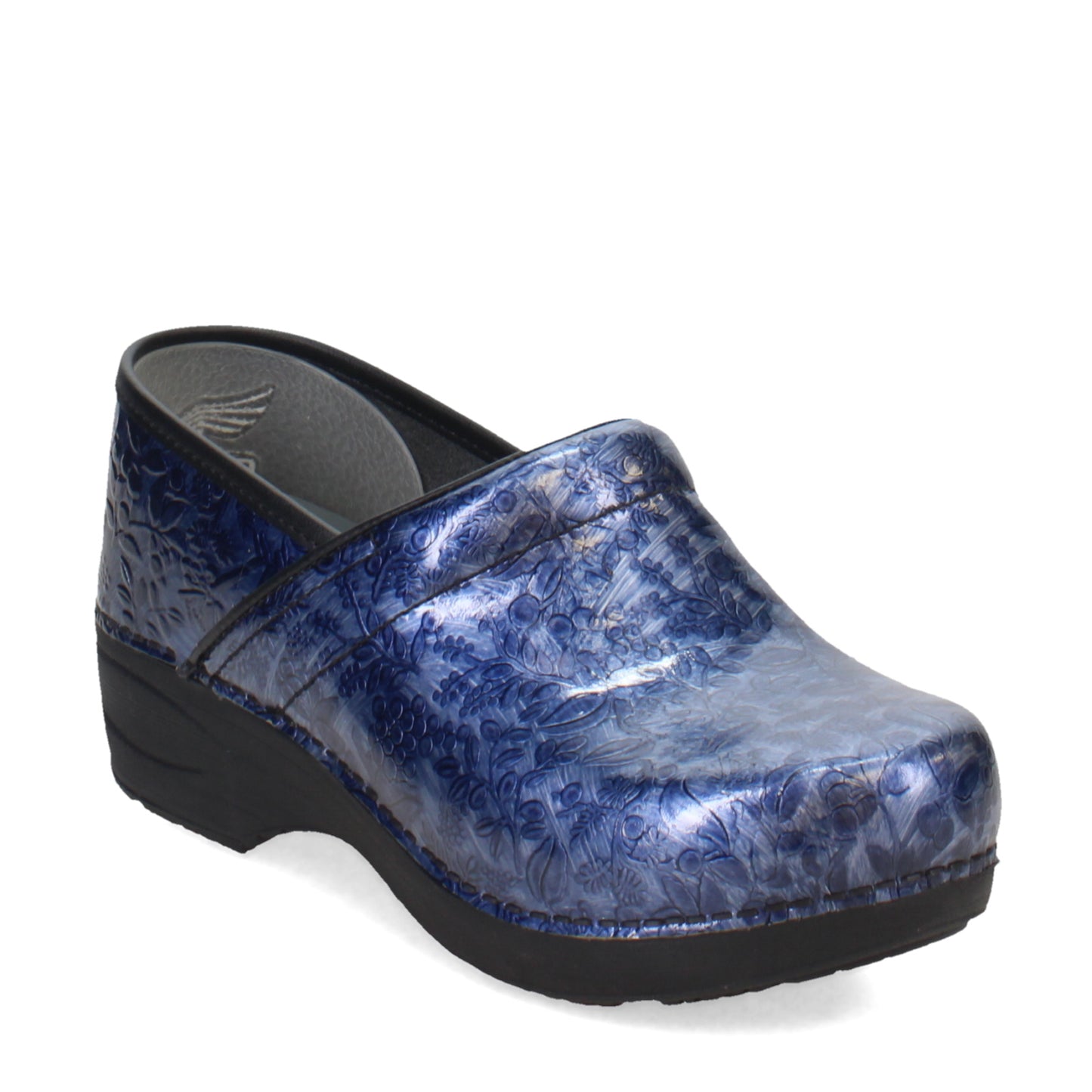 Peltz Shoes  Women's Dansko XP 2.0 Clog Navy Embossed 3950-520202
