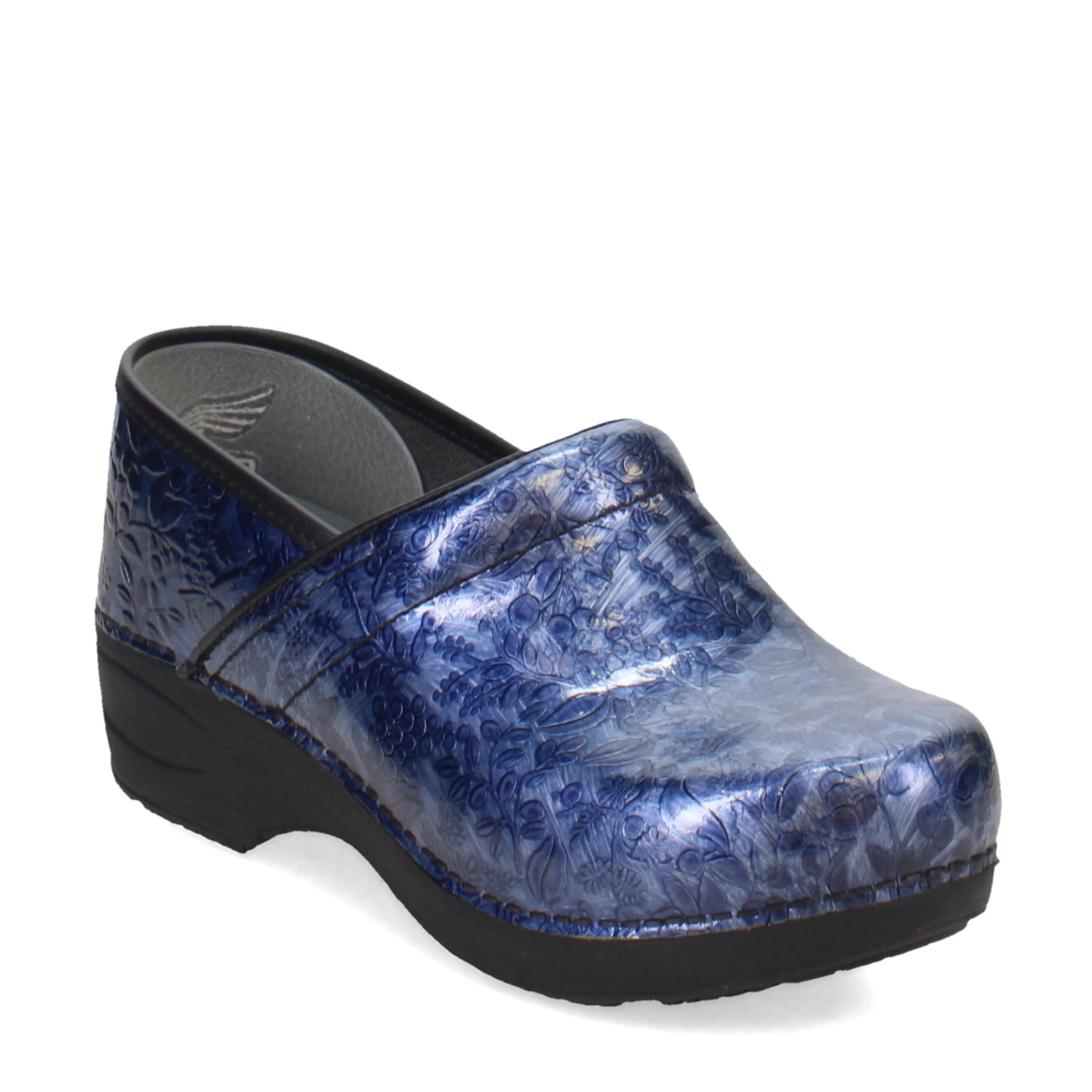 Peltz Shoes  Women's Dansko XP 2.0 Clog Navy Embossed 3950-520202