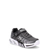 Peltz Shoes  Boy's Skechers S Lights: Flex-Glow Elite Sneaker - Little Kid & Big Kid Black/Grey 400135L-BKGY