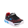 Peltz Shoes  Boy's Skechers Flex-Glow Elite - Vorlo Sneaker - Little Kid Black/Red/Blue 400137L-BKRB