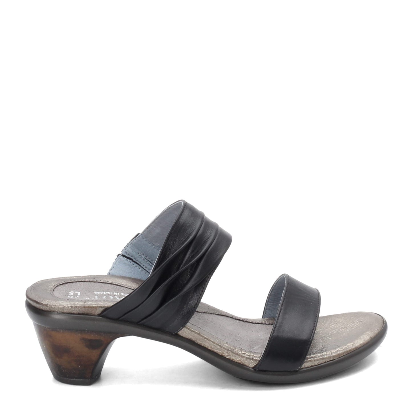 Peltz Shoes  Women's Naot Isis Sandal JET BLACK 40016-277