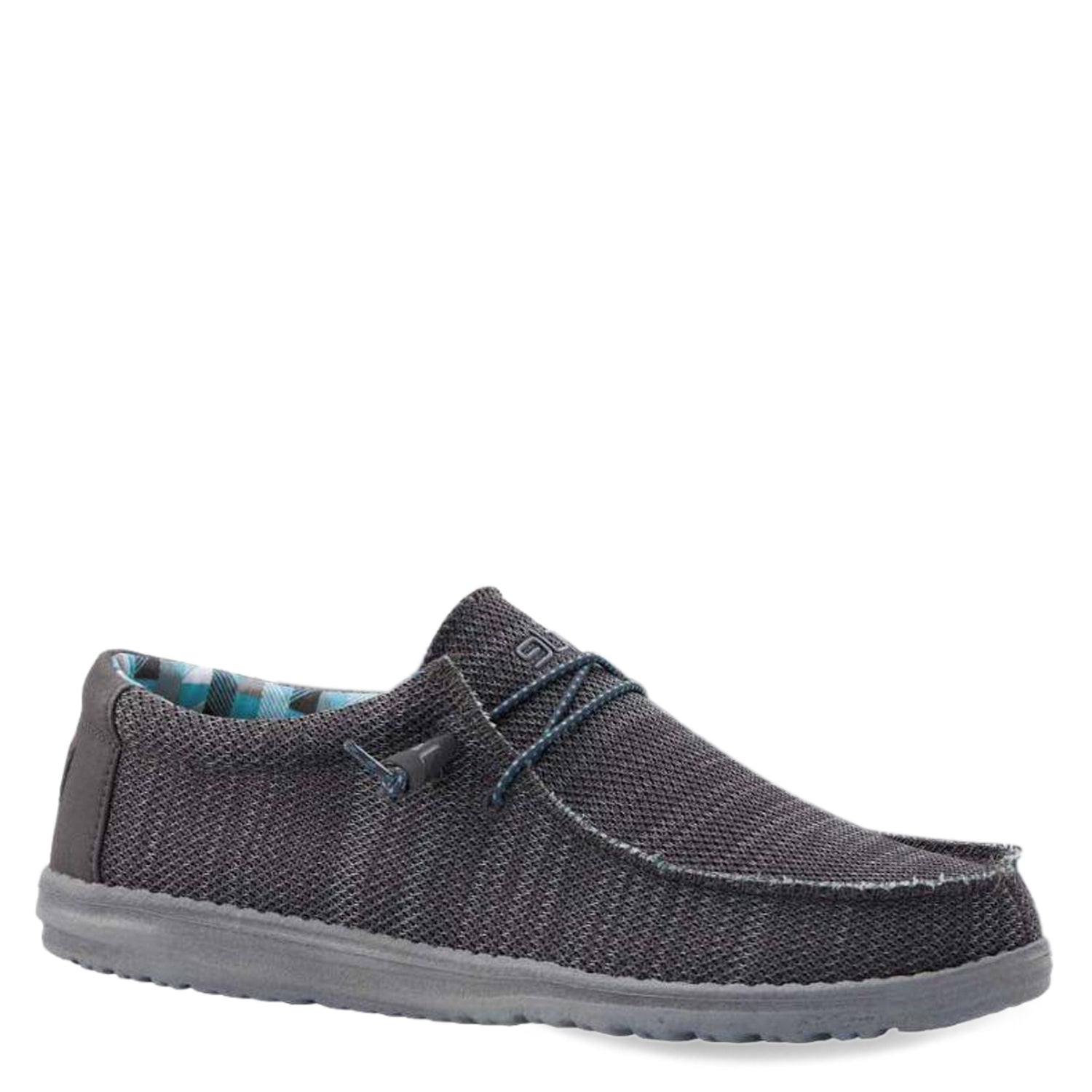 Peltz Shoes  Men's Hey Dude Wally Sox Slip-On Charcoal 40019-025