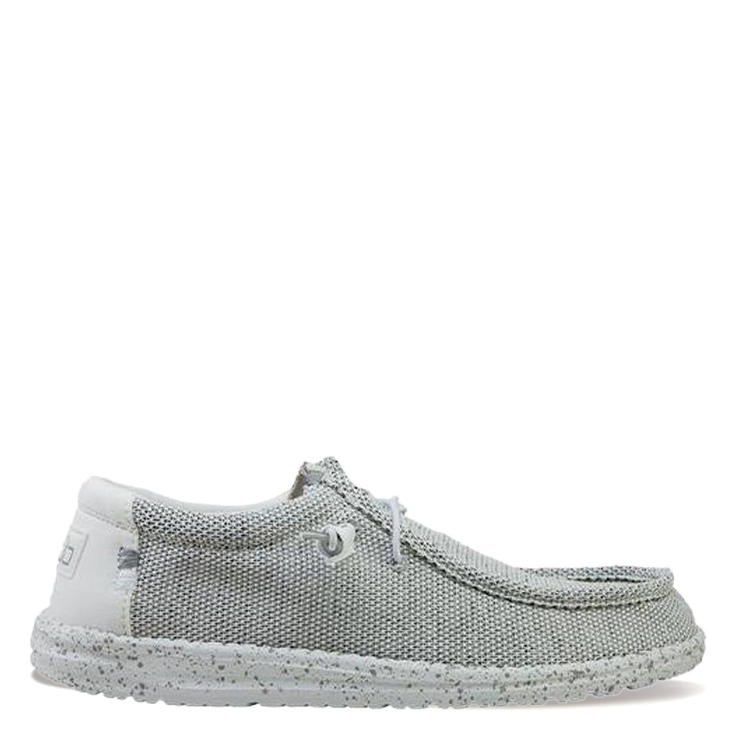 Peltz Shoes  Men's Hey Dude Wally Sox Slip-On Stone White 40019-1KA