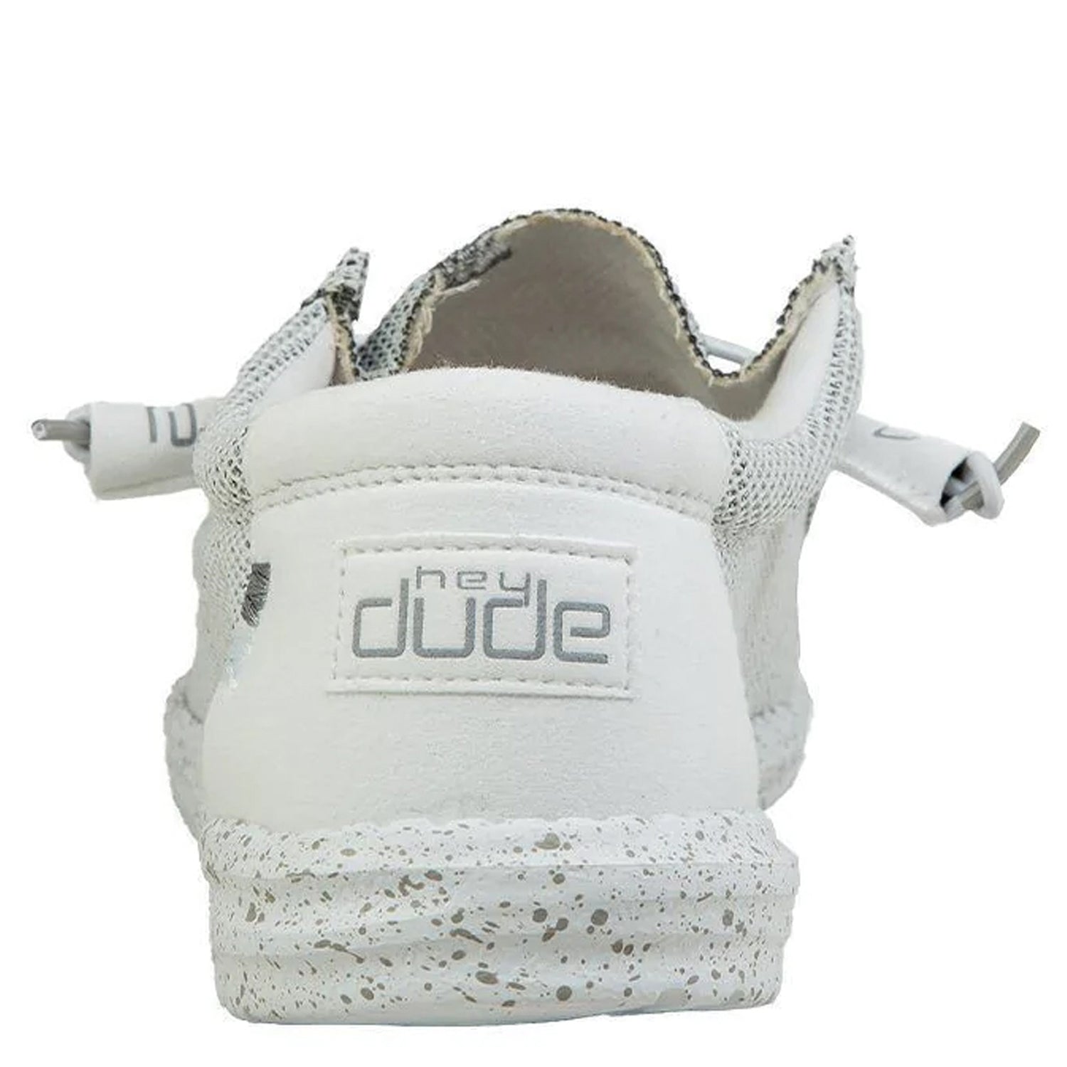 Peltz Shoes  Men's Hey Dude Wally Sox Slip-On Stone White 40019-1KA