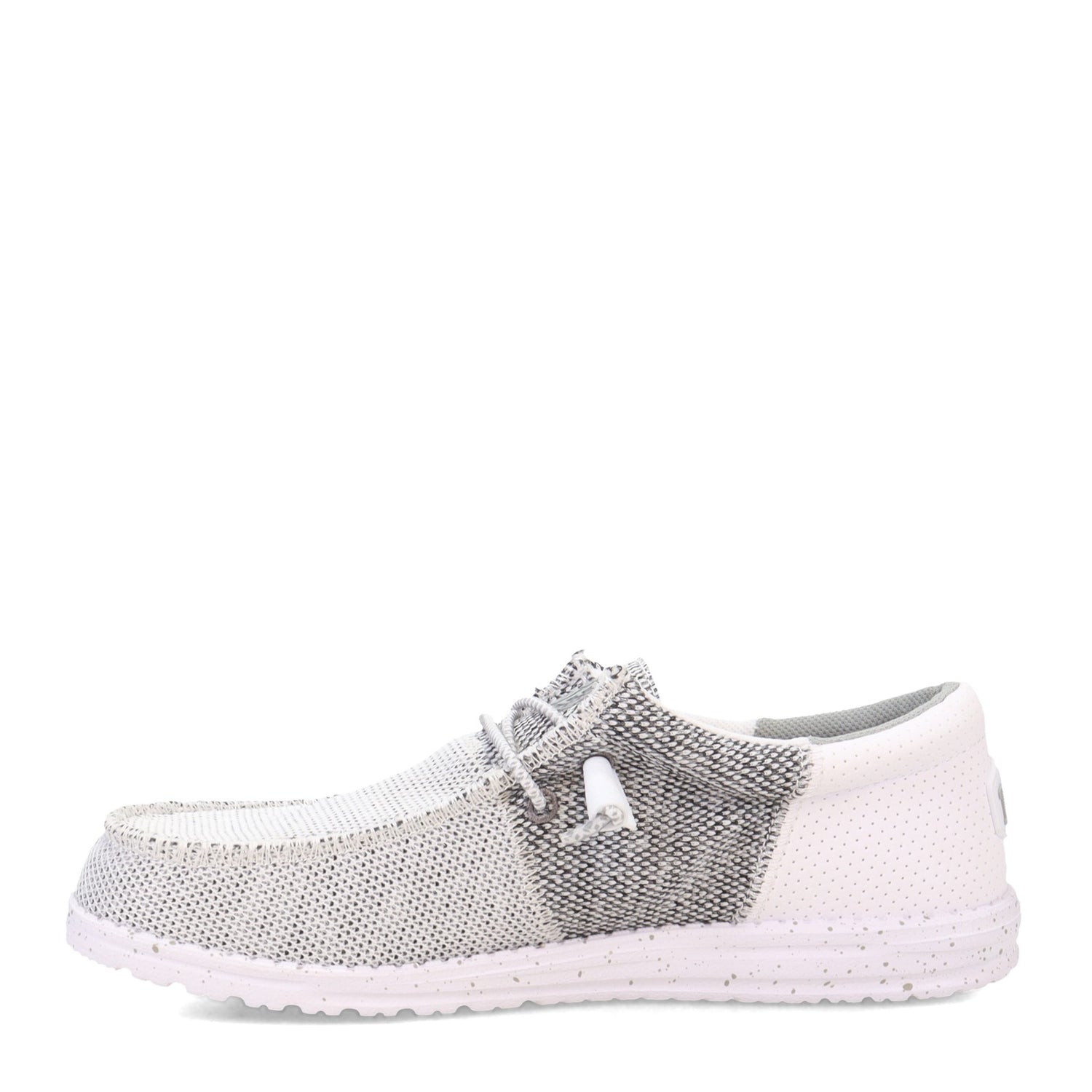 Peltz Shoes  Men's Hey Dude Wally Tri Slip-On Stone White 40037-1KA