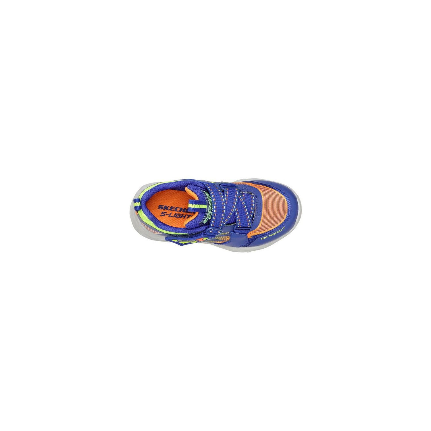 Peltz Shoes  Boy's Skechers S-Lights: Vortex-Flash - Zovix Sneaker - Toddler Blue 400601N-BLMT
