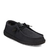 Peltz Shoes  Men's Hey Dude Wally Sox Slip-On - Wide Width Micro Total Black 40149-0XJ