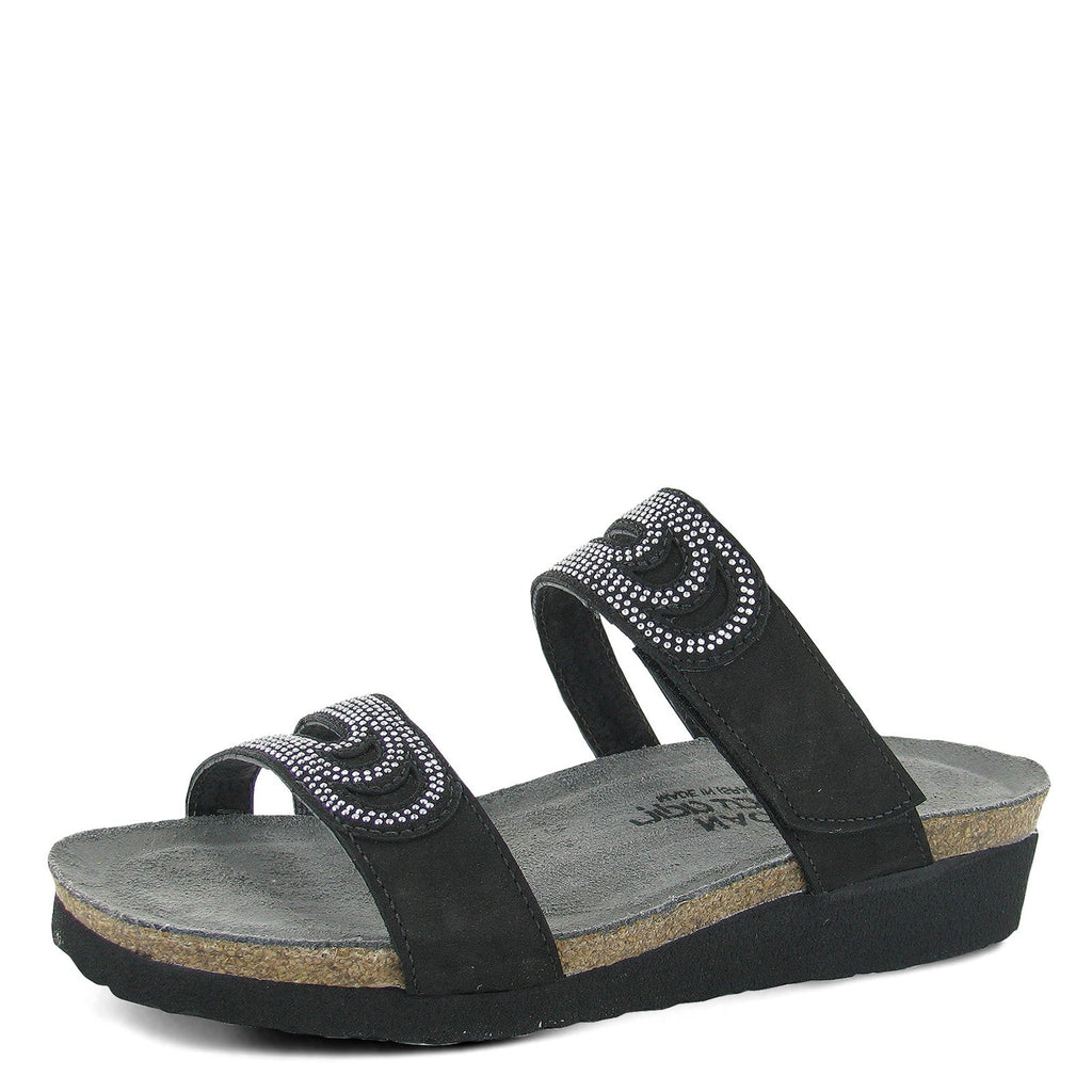 Women's Naot Ainsley Sandal BLACK NUBUCK 4020-NEO