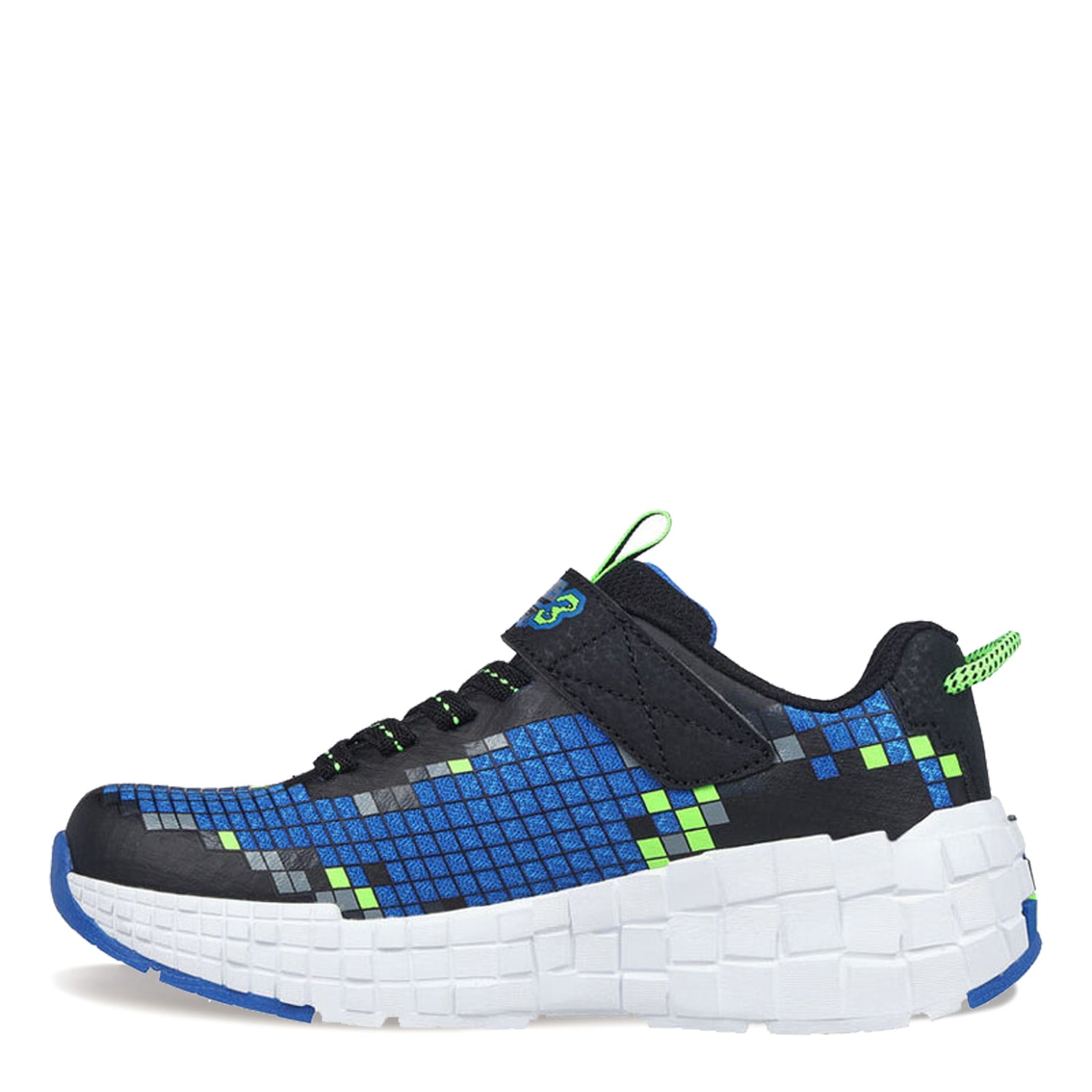 Peltz Shoes  Boy's Skechers Mega Craft 3.0 Sneaker Black/Lime 402182L-BBLM