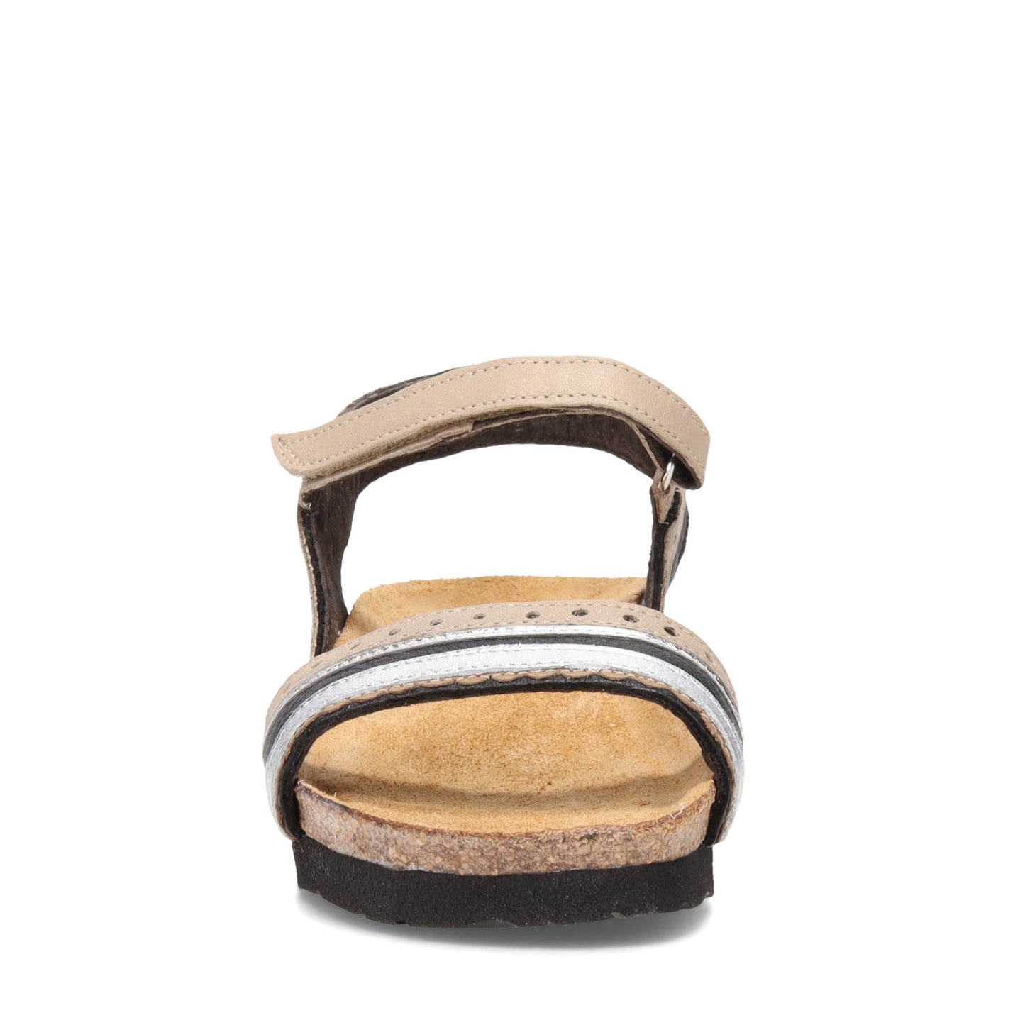 Peltz Shoes  Women's Naot Beverly Sandal Black Beige 4022-NUF