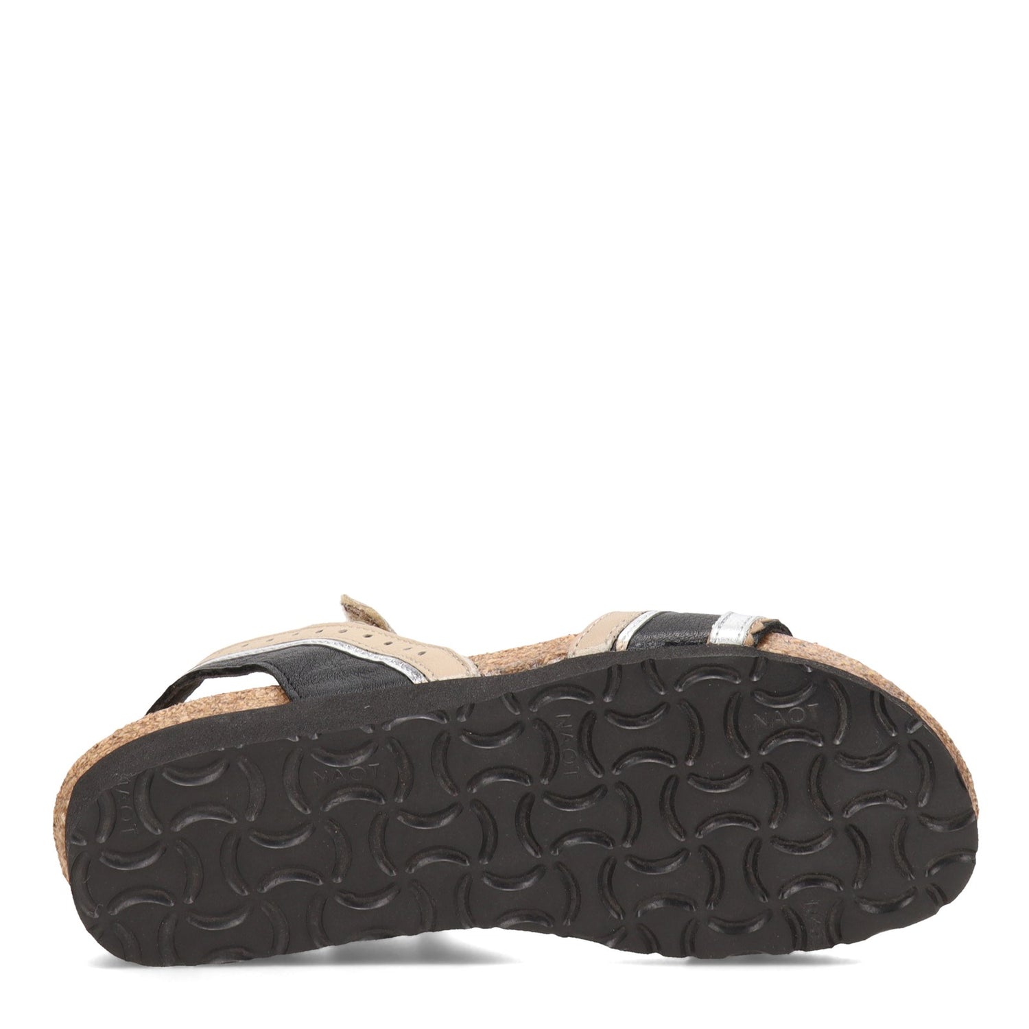 Peltz Shoes  Women's Naot Beverly Sandal Black Beige 4022-NUF