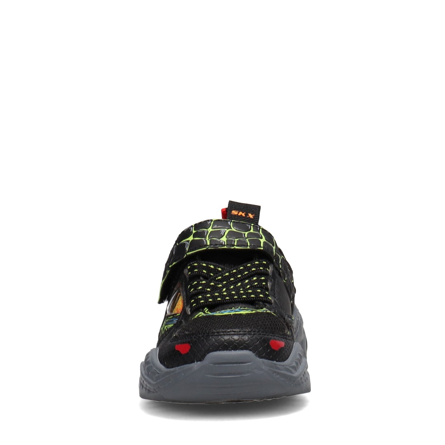 Peltz Shoes  Boy's Skechers Skech-o-Saurus Sneaker - Toddler Black/Lime 402235N-BKLM
