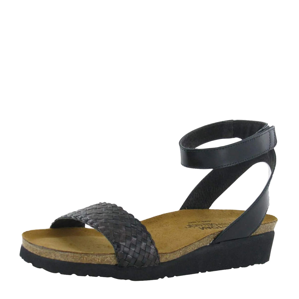 Women's Naot Abbie Sandal BLACK/BROWN 4031-NYK