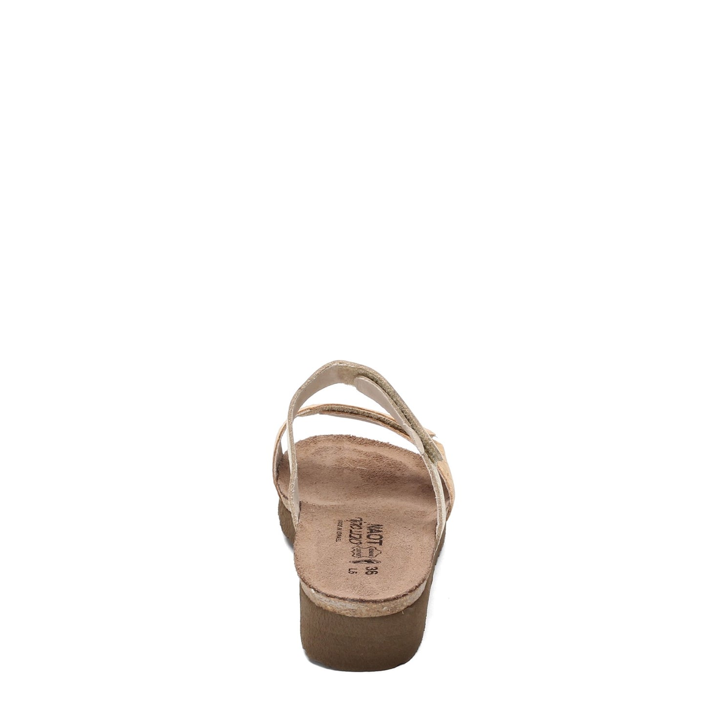 Peltz Shoes  Women's Naot Althea Sandal CORK GOLD 4035-YE1